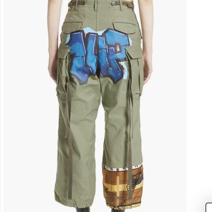 Comme des Garcons Junya Watanabe x CDG studded cargo graffiti pants Size 27" / US 4 / IT 40 - 1 Thumbnail