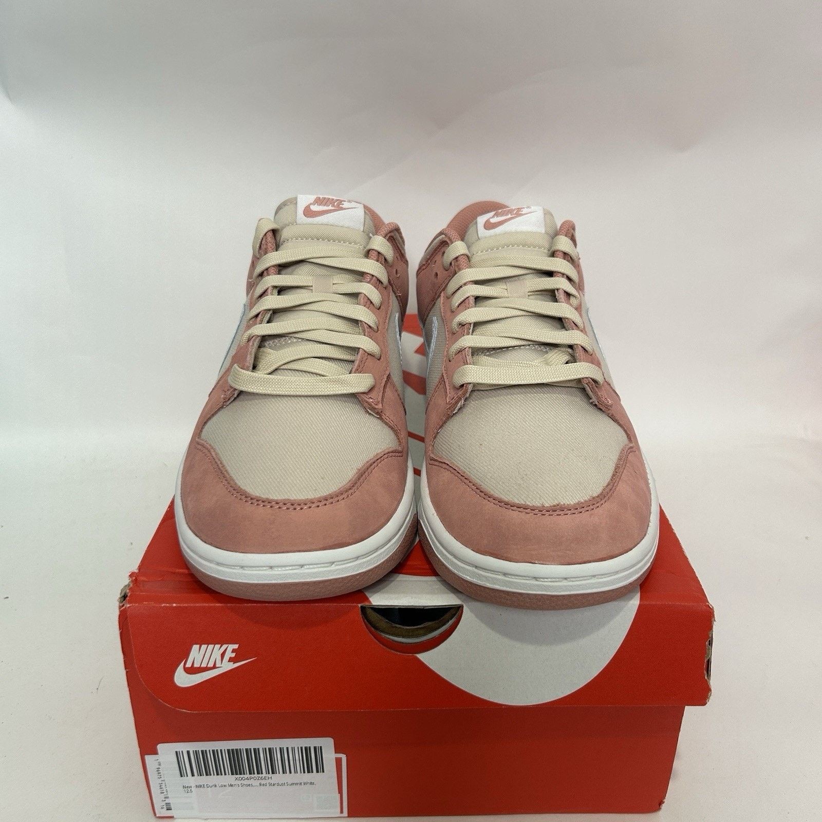 Nike Nike Dunk Low Retro PRM “Red Stardust Summit White” Size US 12.5 / EU 45-46 - 2 Thumbnail