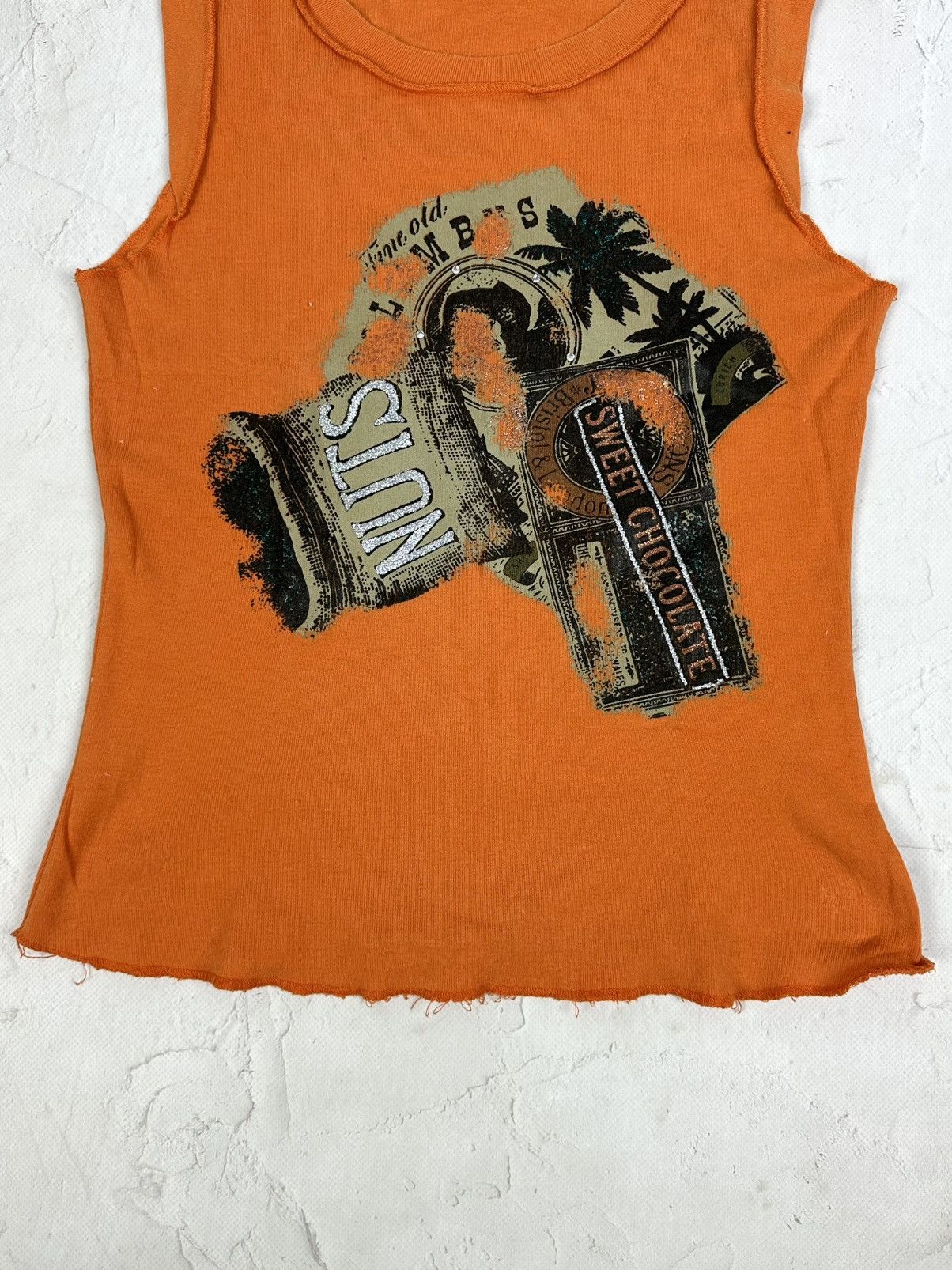 Other Vintage Printed Orange Top Size S / US 4 / IT 40 - 3 Thumbnail