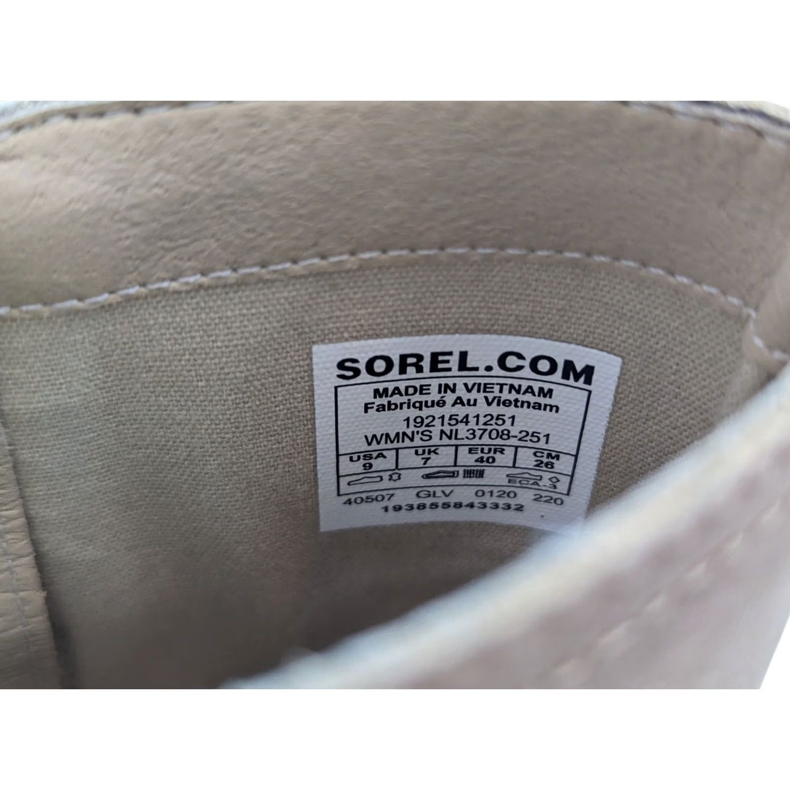 SOREL SOREL Out N About Boots Women 9 Taupe Leather Ankle 8" Tall w 2.5" Heel Buckle Strap Zip NL3708-251 Brown Leather Western Casual Winter Fall Size US 9 / IT 39 - 2 Thumbnail