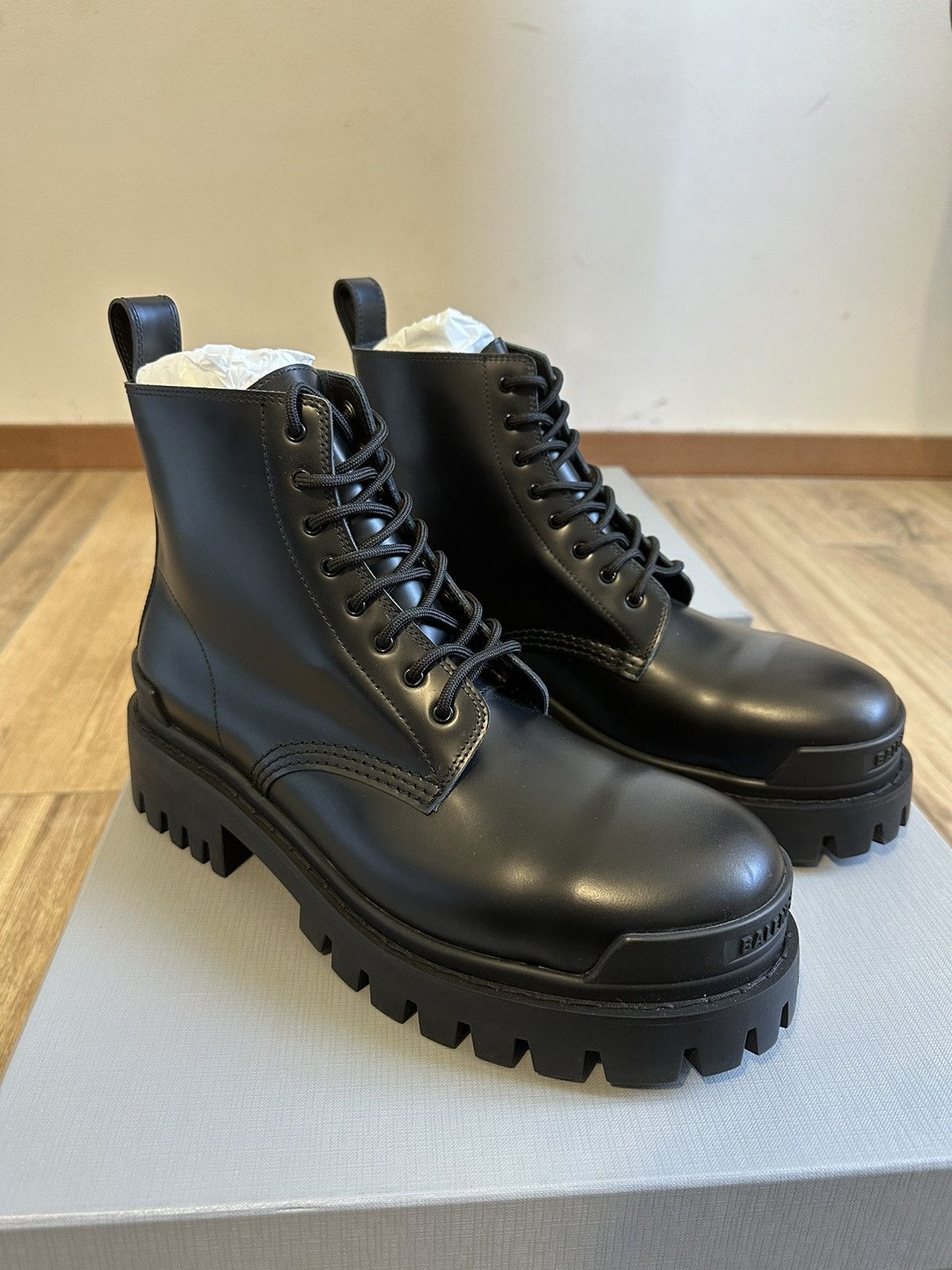 Balenciaga Kanye DSWT Distressed Canvas Strike Boots | Grailed