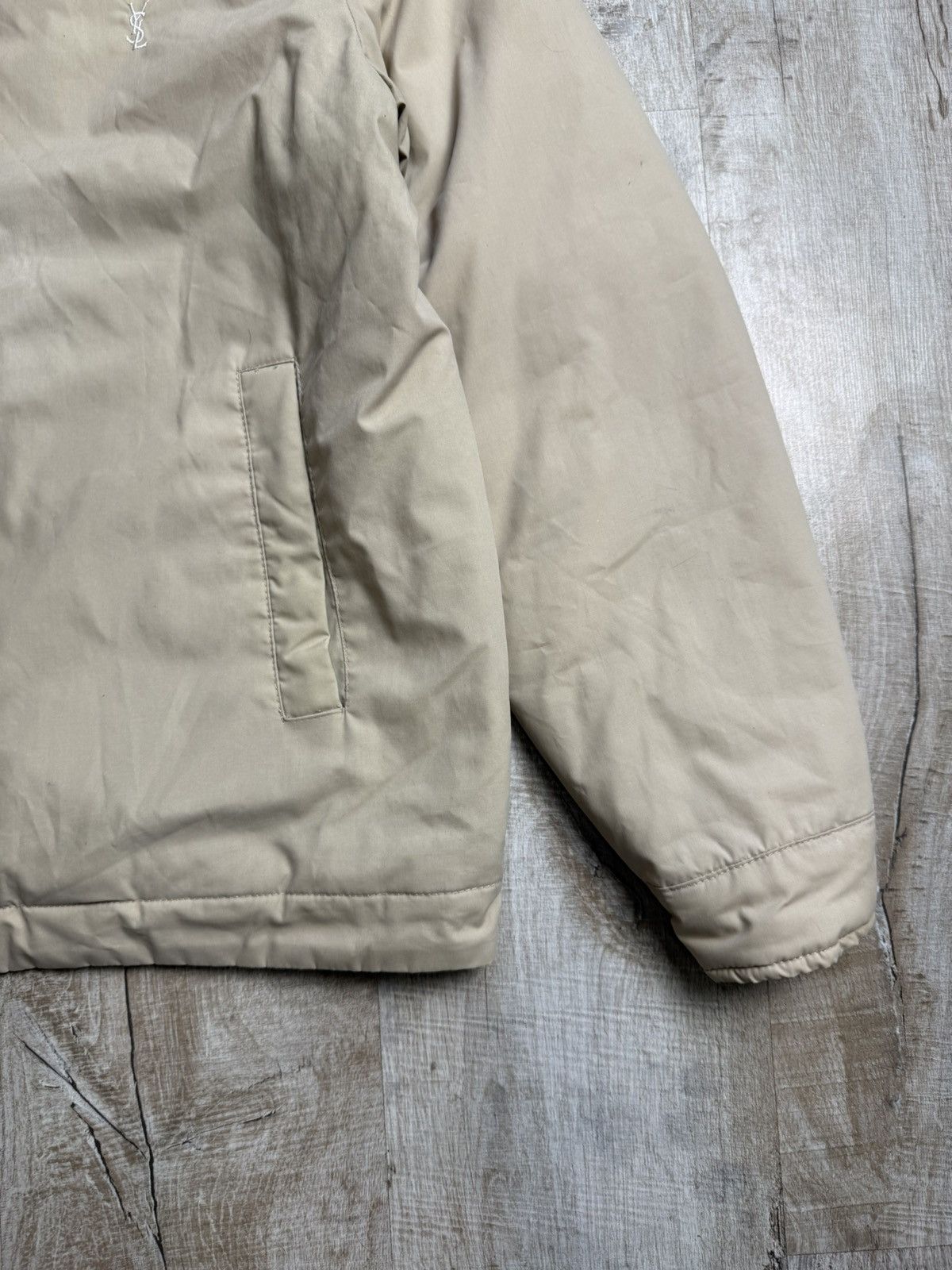 Yves Saint Laurent Vintage Yves Saint Lauren beige jacket bomber L Men Size US L / EU 52-54 / 3 - 8 Thumbnail