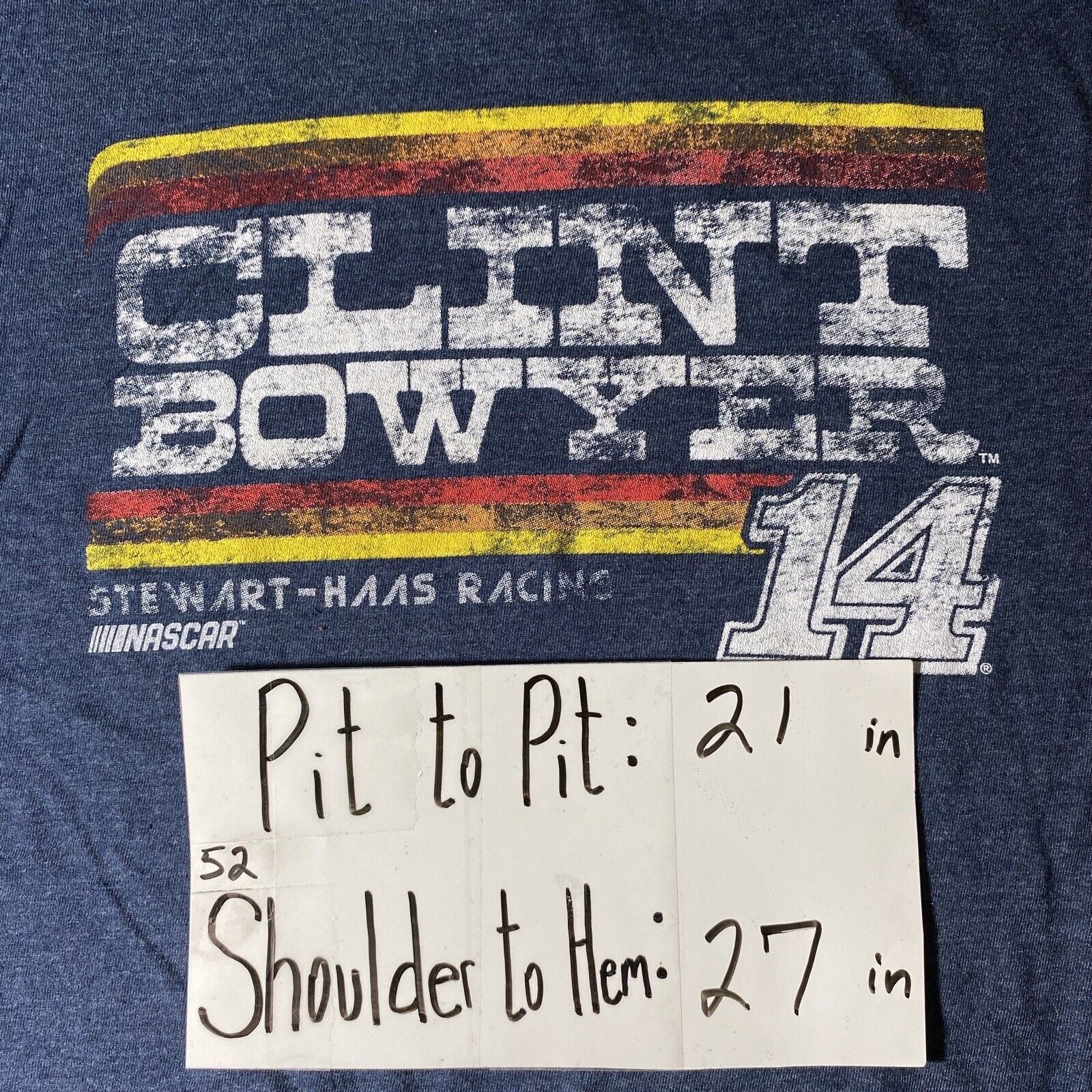 NASCAR NASCAR Clint Bowyer XL Stewart Haas Racing Graphic T Shirt Size XL / US 12-14 / IT 48-50 - 8 Thumbnail