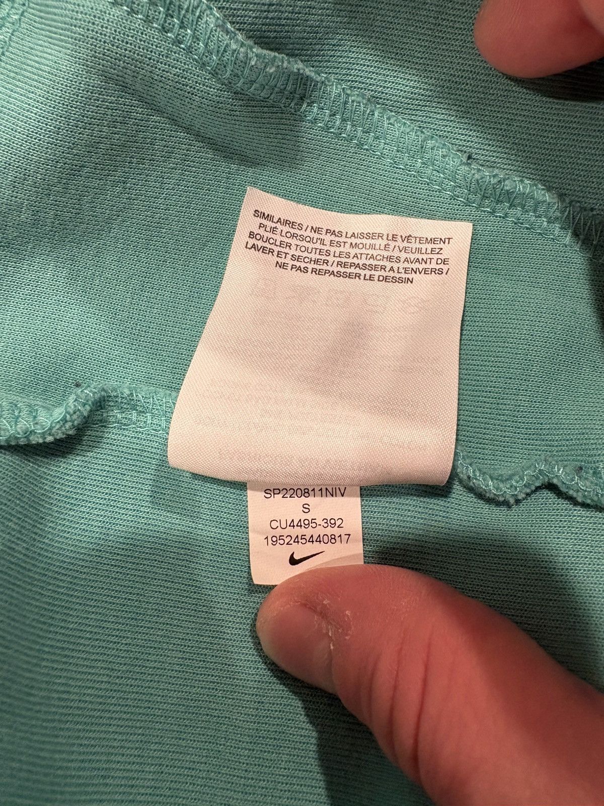 Nike Mens Teal Nike Tech (SZ : S) Size US S / EU 44-46 / 1 - 8 Thumbnail