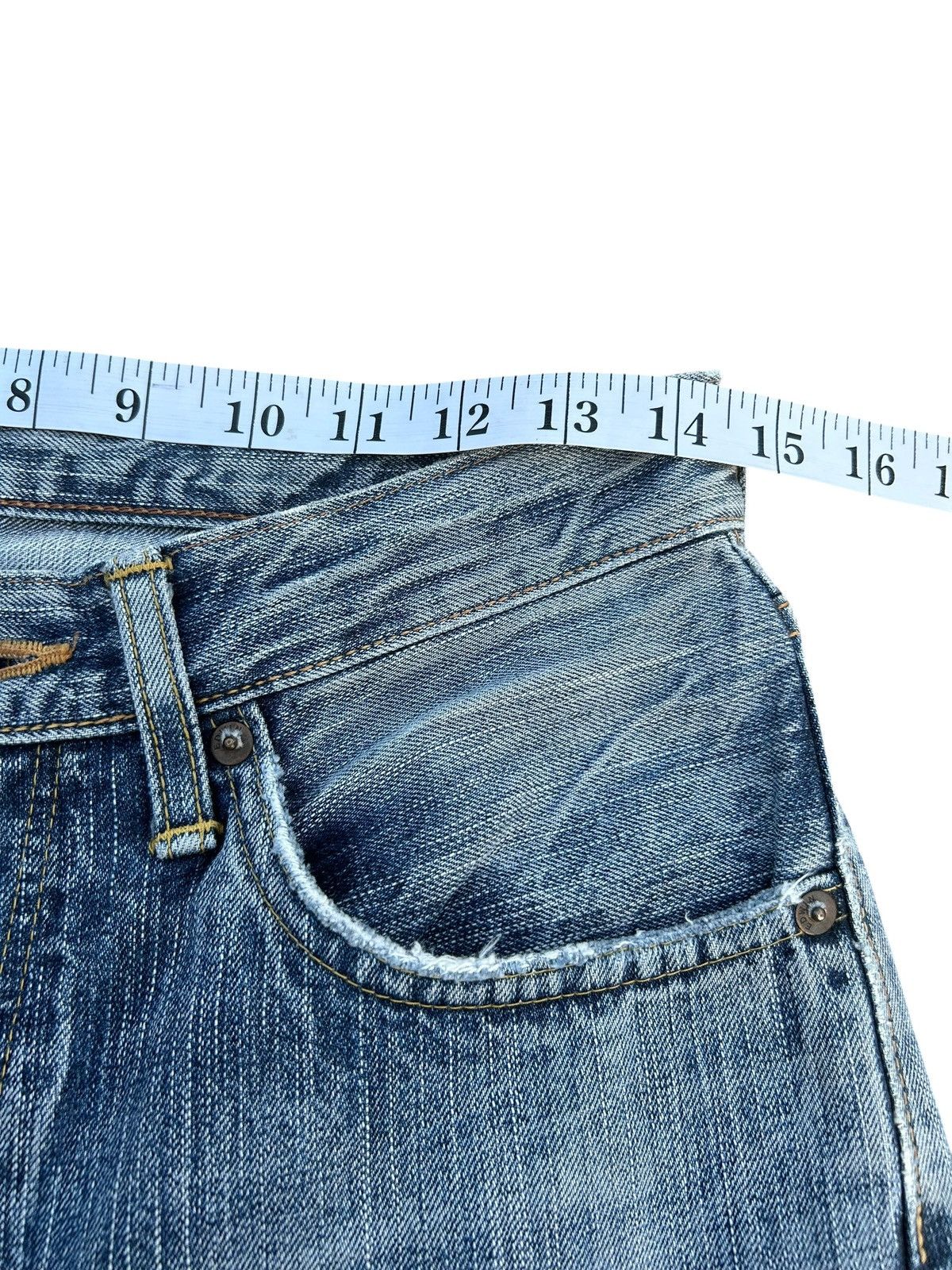 Kapital Vintage Edwin 505zx Selvedge Distressed Denim jeans Size US 29 - 17 Thumbnail