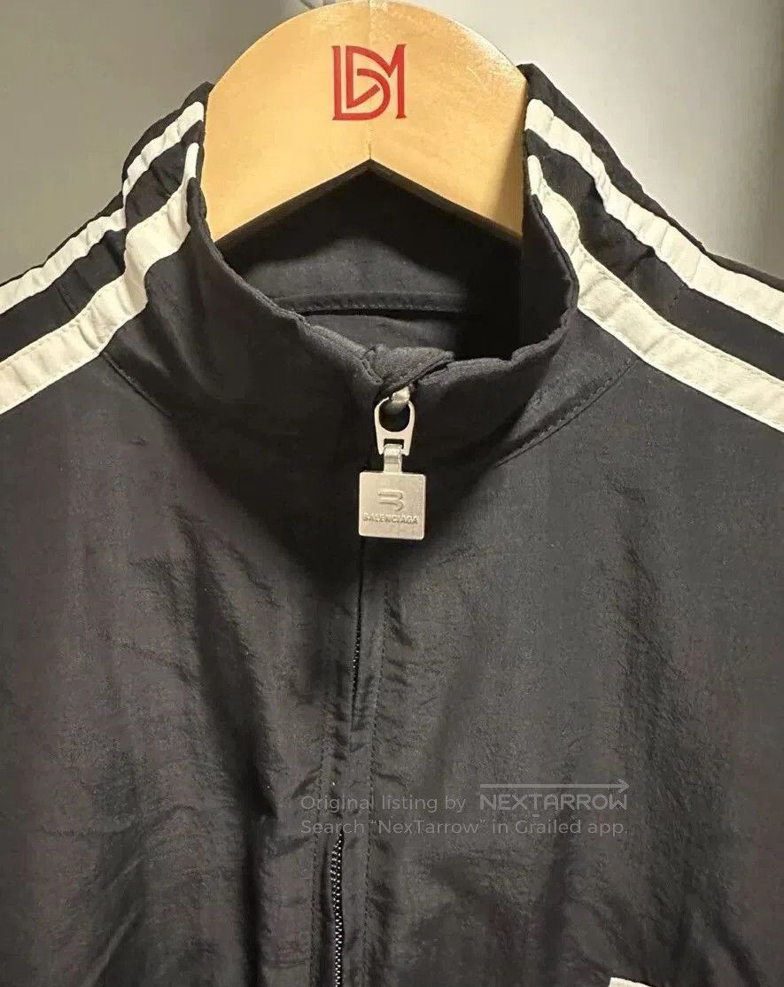 Balenciaga Balenciaga Black Striped Sporty Jacket. Size US M / EU 48-50 / 2 - 3 Thumbnail