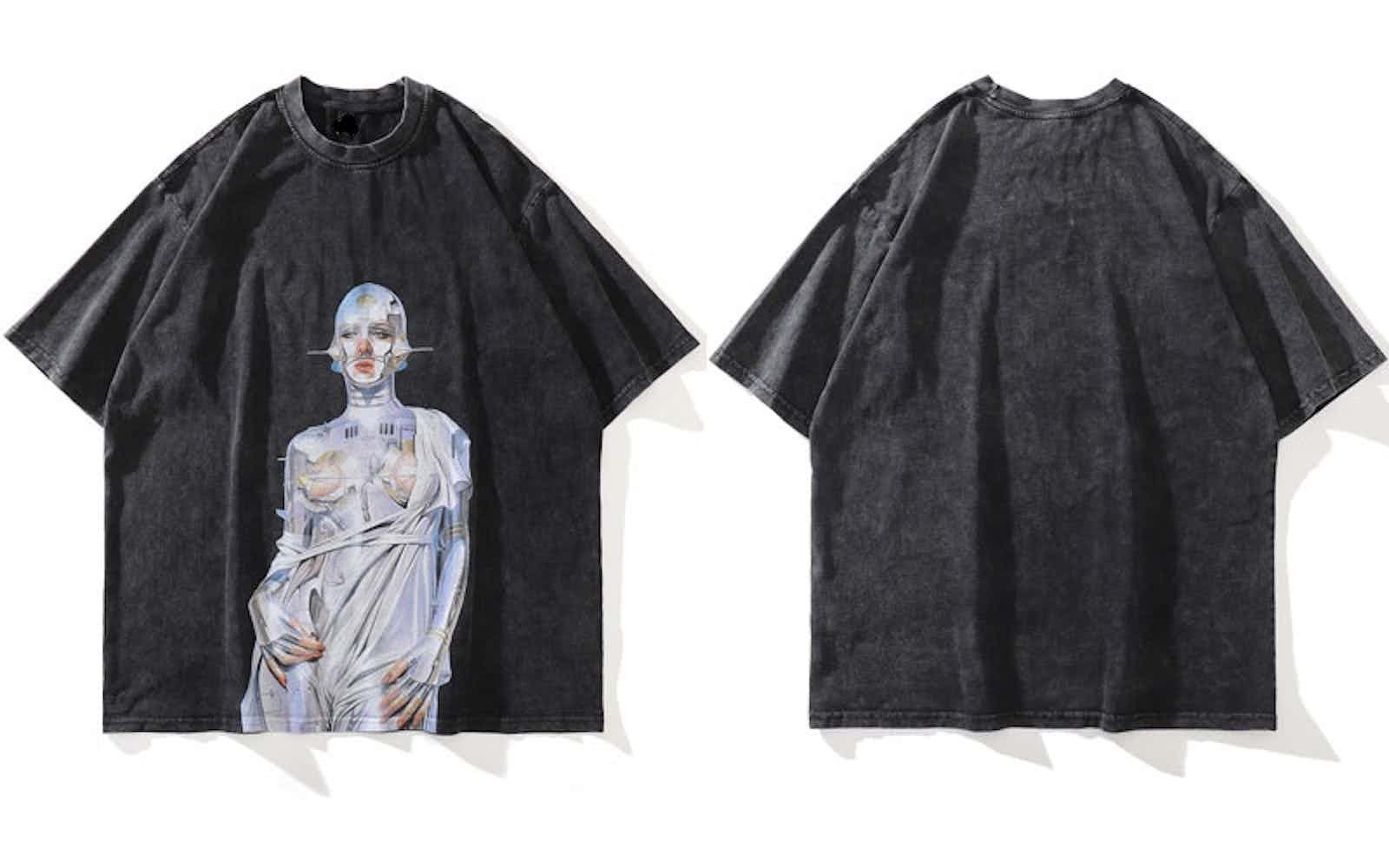 Japanese Brand Robot Graphic Tshirt Size US XXL / EU 58 / 5 - 4 Thumbnail