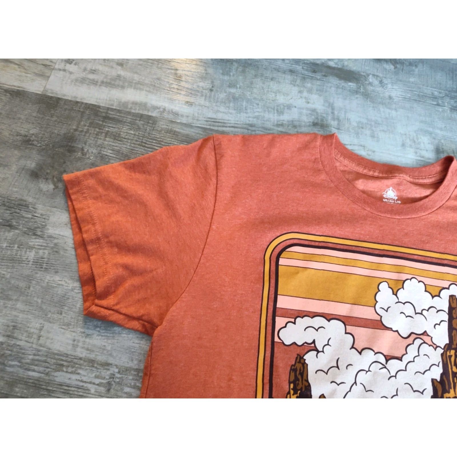 Disney Disney Parks Big Thunder Mountain Railroad T-shirt Orange Adult Unisex Sz L Size US L / EU 52-54 / 3 - 3 Thumbnail