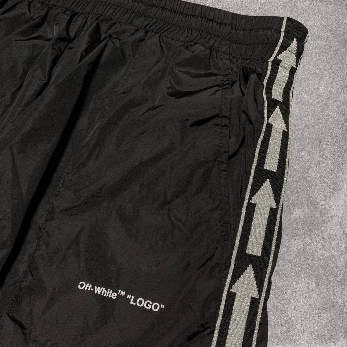 Off-White Off White Small Logo Black Track Pant Bottoms Tracksuit Size US 30 / EU 46 - 3 Thumbnail