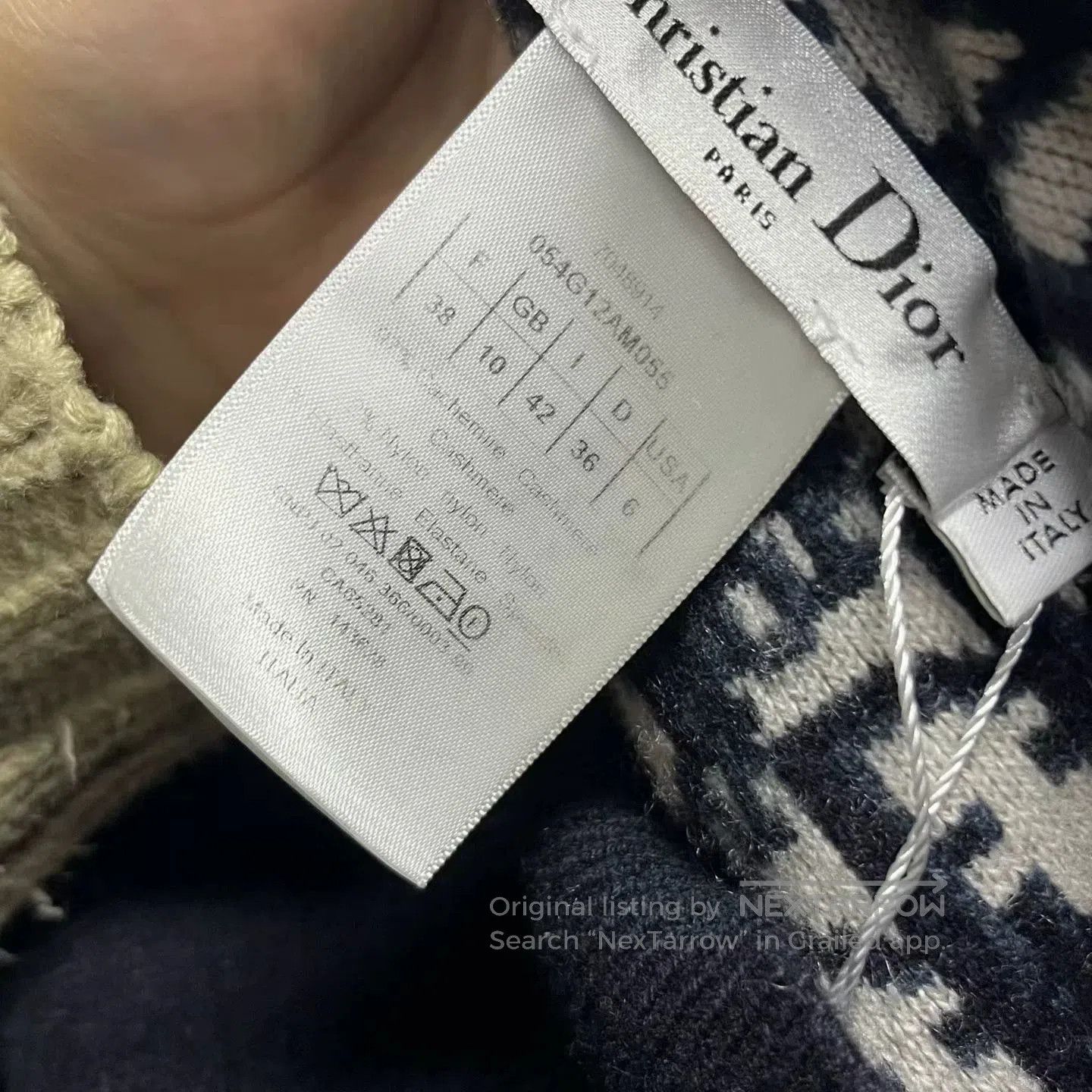 Dior Dior Navy Print Reversible Hooded Sweatshirt. Size S / US 4 / IT 40 - 4 Thumbnail