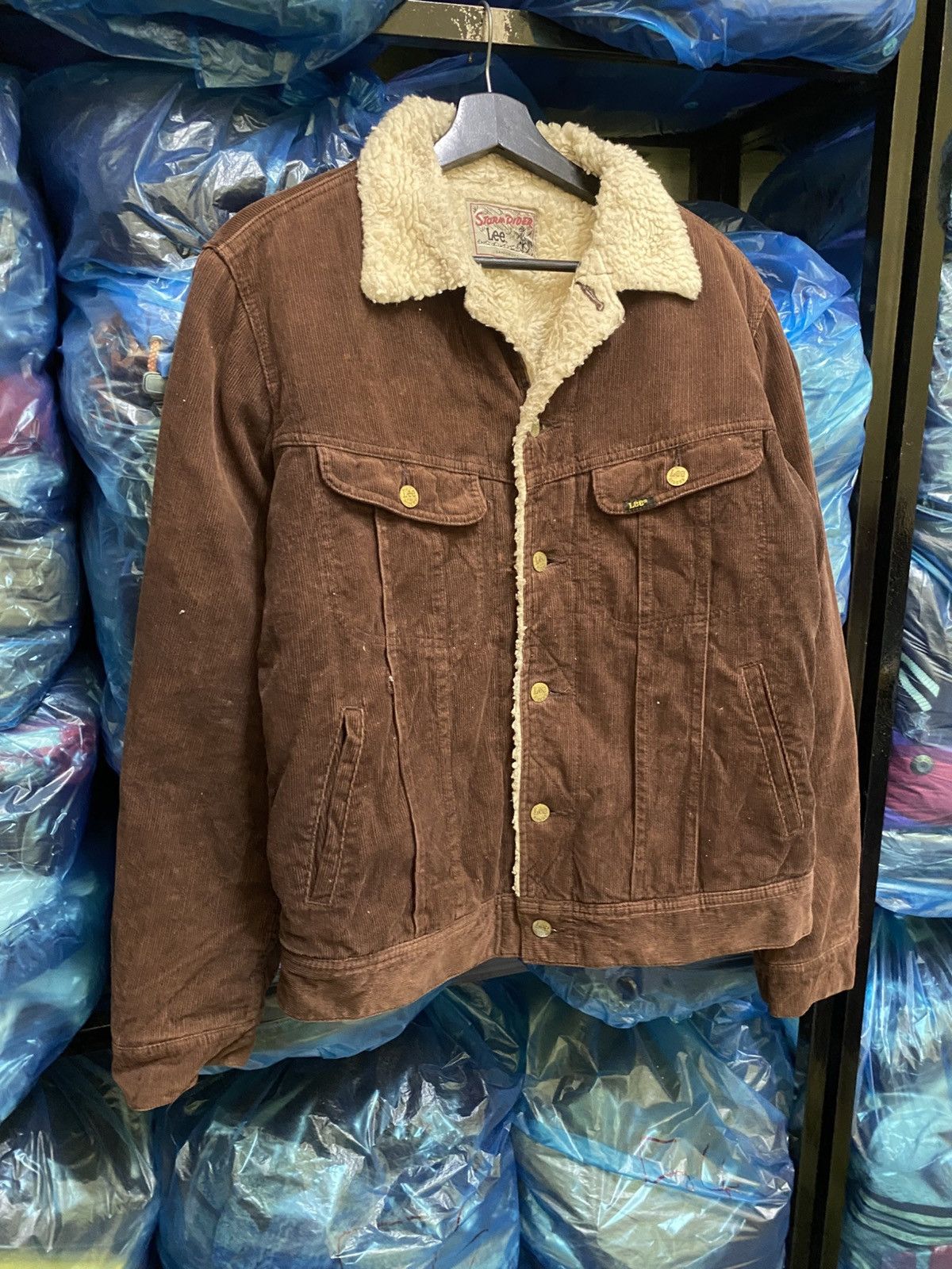 Lee Vintage Lee Storm Rider Corduroy Sherpa Jacket Brown – Men’s Size US L / EU 52-54 / 3 - 5 Thumbnail