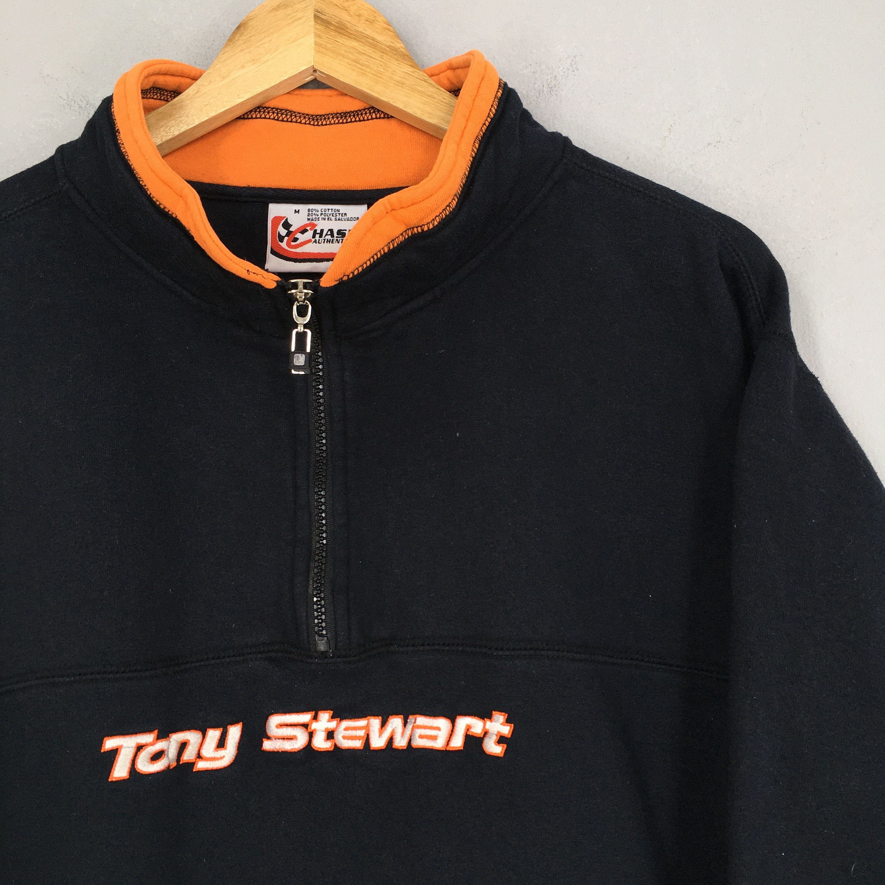 NASCAR 90's Tony Stewart Smoke Racer Nascar Sweatshirt Medium Size US M / EU 48-50 / 2 - 2 Thumbnail