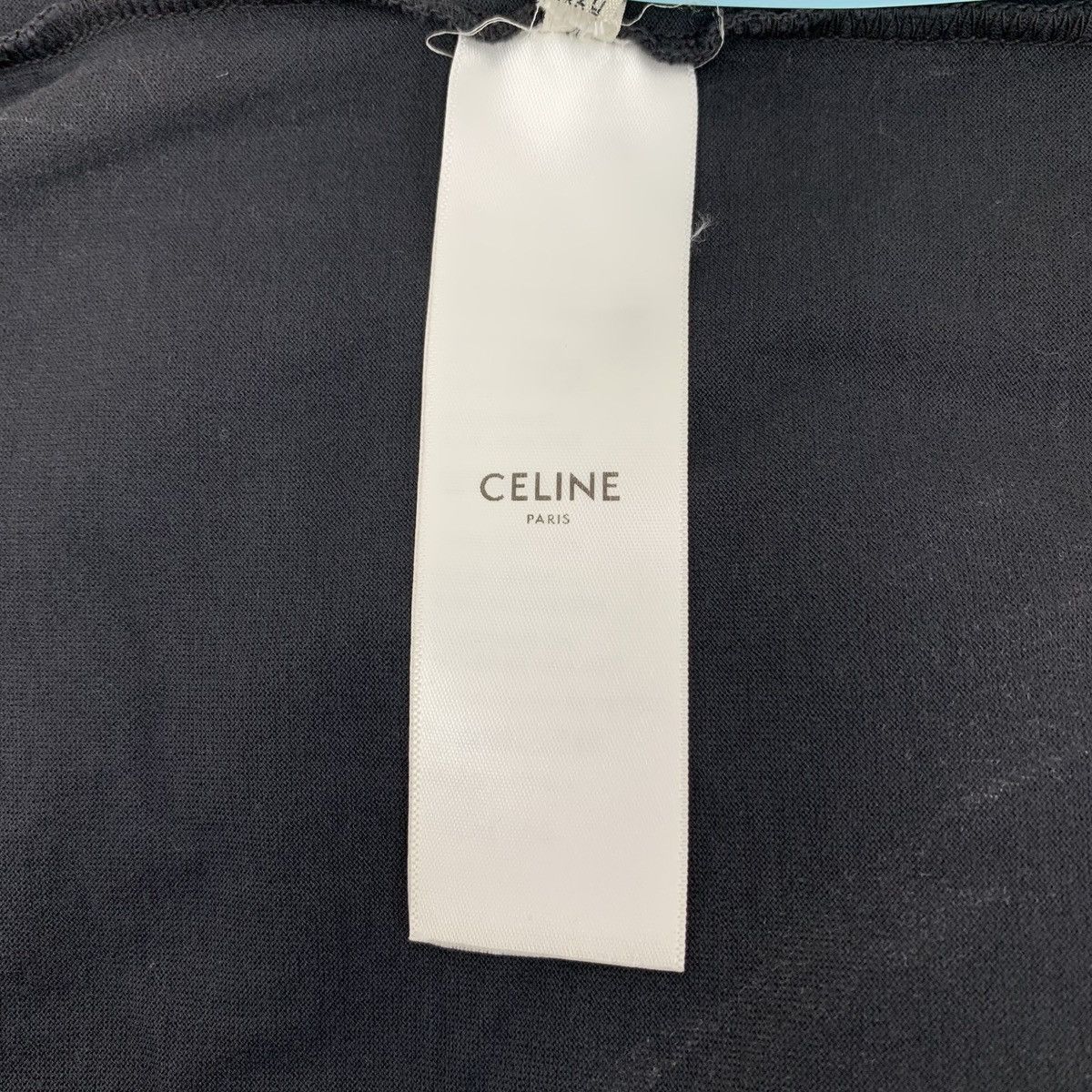 Celine Celine Black Logo Printed Short Sleeve T-shirt K26WX Size US L / EU 52-54 / 3 - 7 Thumbnail