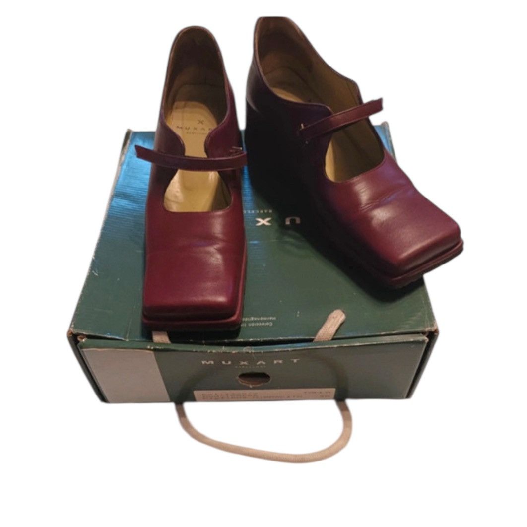 Other Muxart Barcelona platform mary janes dark red 40 Size US 9 / IT 39 - 3 Thumbnail