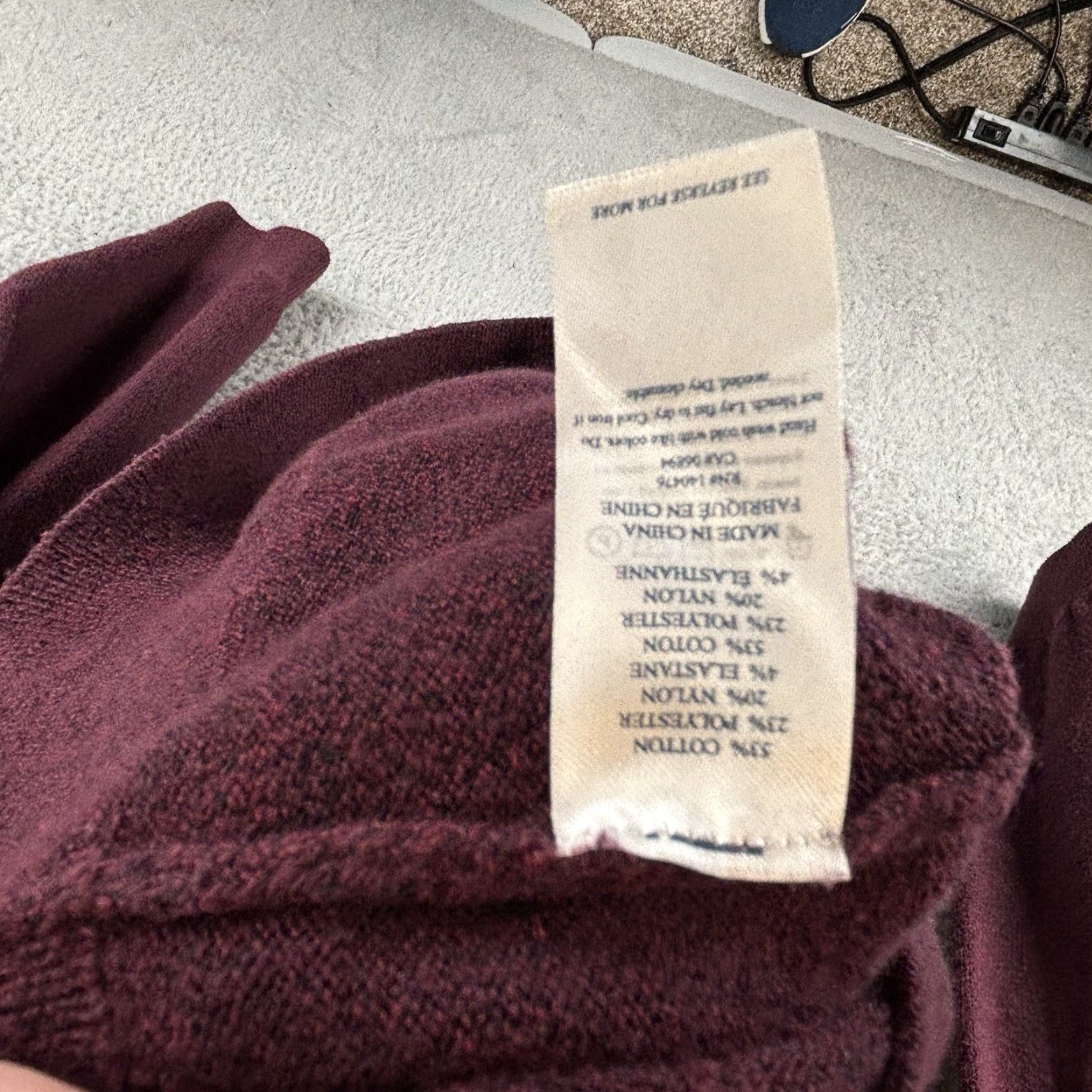 Faherty Faherty Sweater Mens 2XL Burgundy 1/4 Zip Preppy Soft Cotton Size US XXL / EU 58 / 5 - 4 Thumbnail