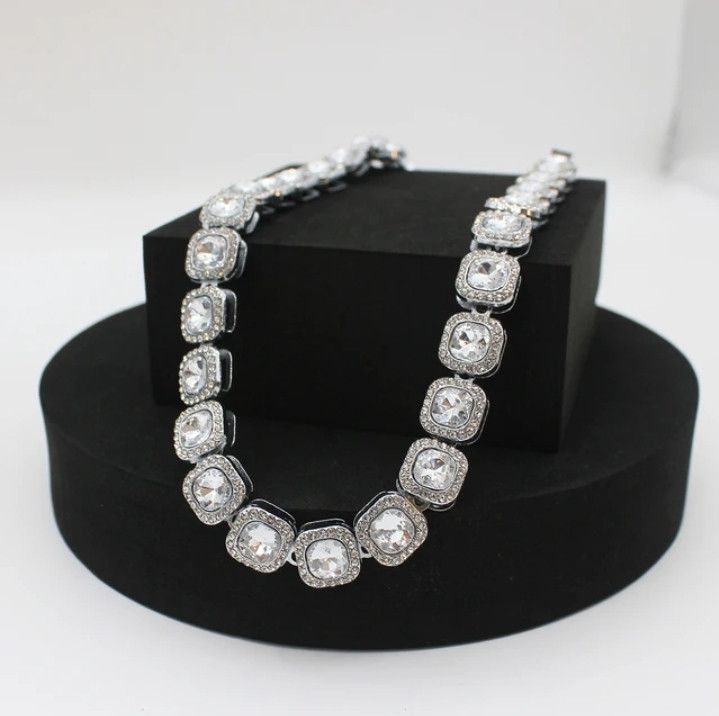 Kendrick Lamar Men's Rhinestone Big Chain Necklace Size ONE SIZE - 1 Thumbnail