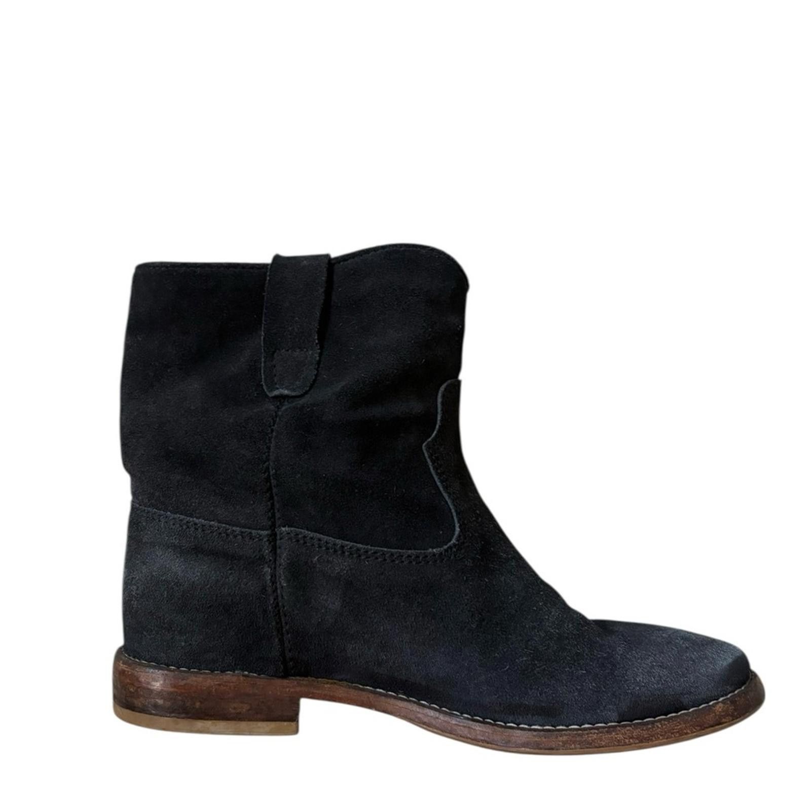 Isabel Marant Isabel Marant Crisi Suede Leather Ankle Boots Size Black Size US 8 / IT 38 - 7 Thumbnail