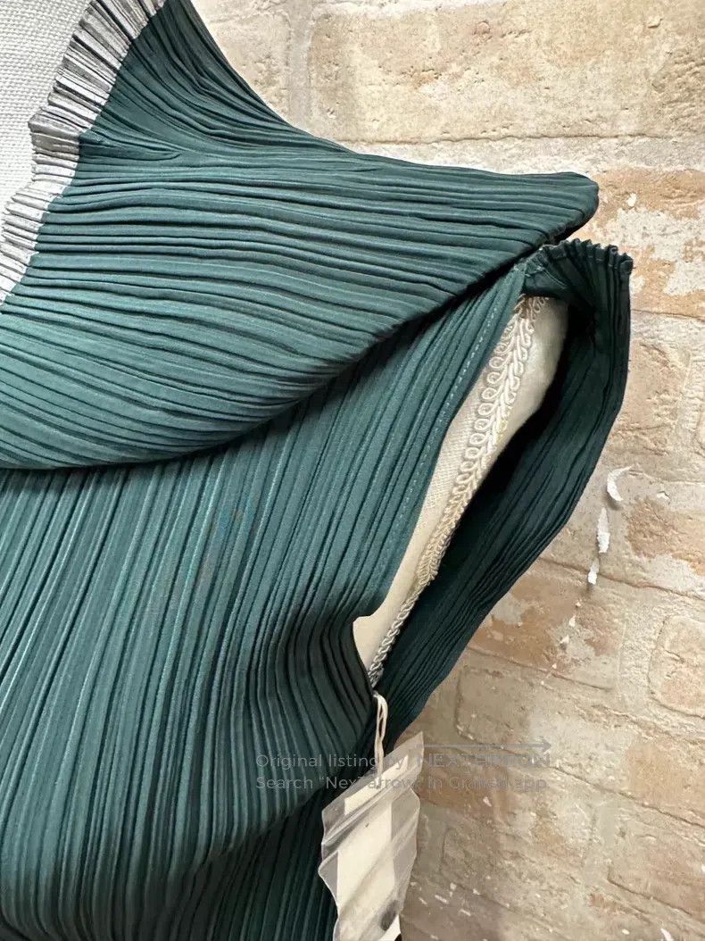 Issey Miyake Issey Miyake Green Ruched Top Size M / US 6-8 / IT 42-44 - 3 Thumbnail