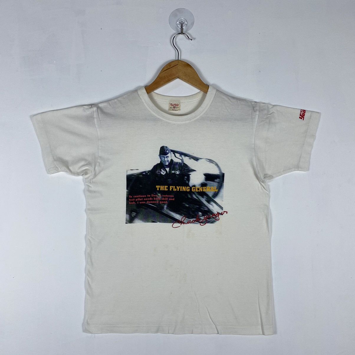 The Real McCoy's Vintage REAL MCCOY Chuck Yeager The Flying General Tee Size US S / EU 44-46 / 1 - 2 Thumbnail