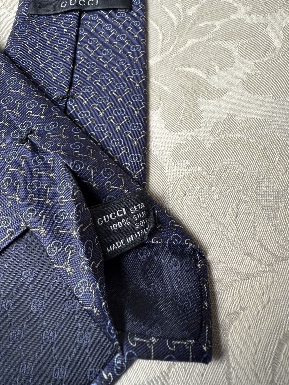 Gucci Gucci Monogram Horsebit Tie Size ONE SIZE - 4 Thumbnail