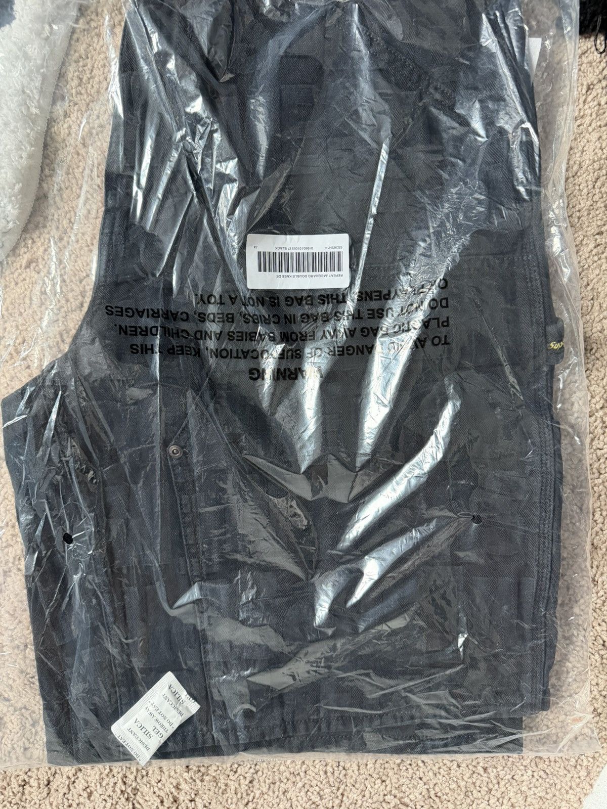 Supreme $old-Supreme Jacquard Double Knee Denim Short Size US 34 / EU 50 - 3 Thumbnail