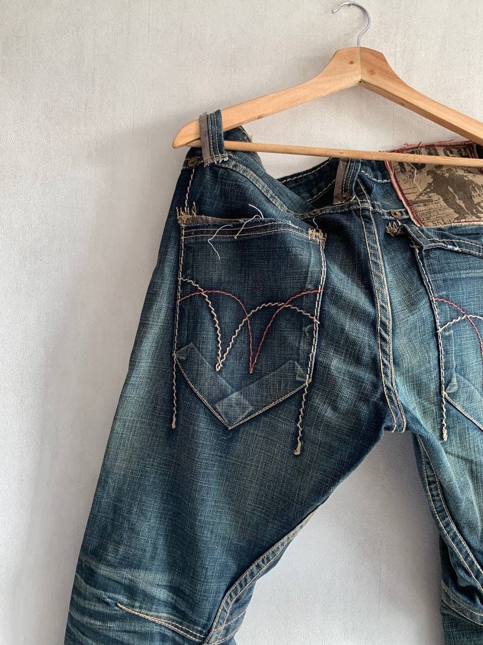 If Six Was Nine Vintage Avant Garde Tough Jeansmith 3D Jeans Archive Sz 32 Size US 32 / EU 48 - 11 Thumbnail