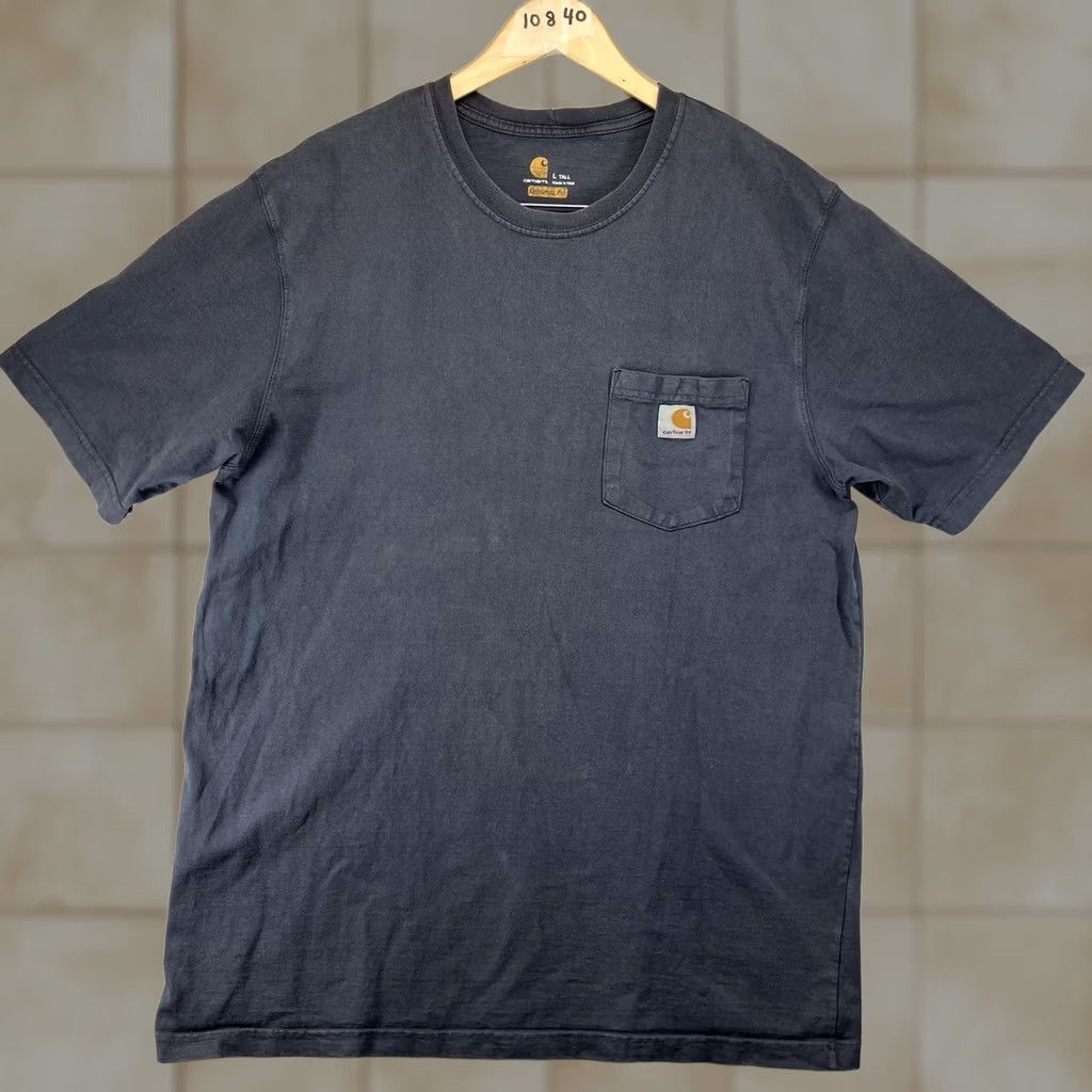 Carhartt VINTAGE Carhartt Shirt Adult Large TALL Moonstone Crew Neck Heavy Cotton 2016 Mens Size US L / EU 52-54 / 3 - 1 Thumbnail