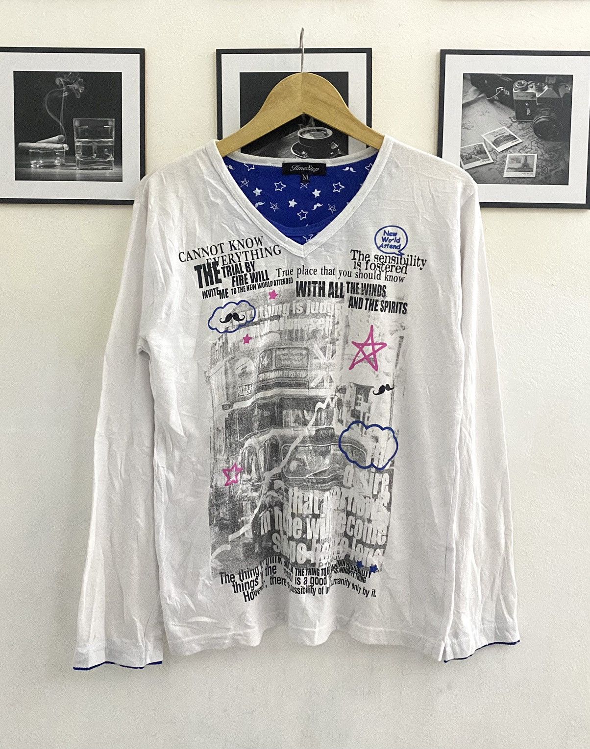 Hysteric Glamour Y2k Time Step double layer poem longsleeve Size US M / EU 48-50 / 2 - 1 Thumbnail