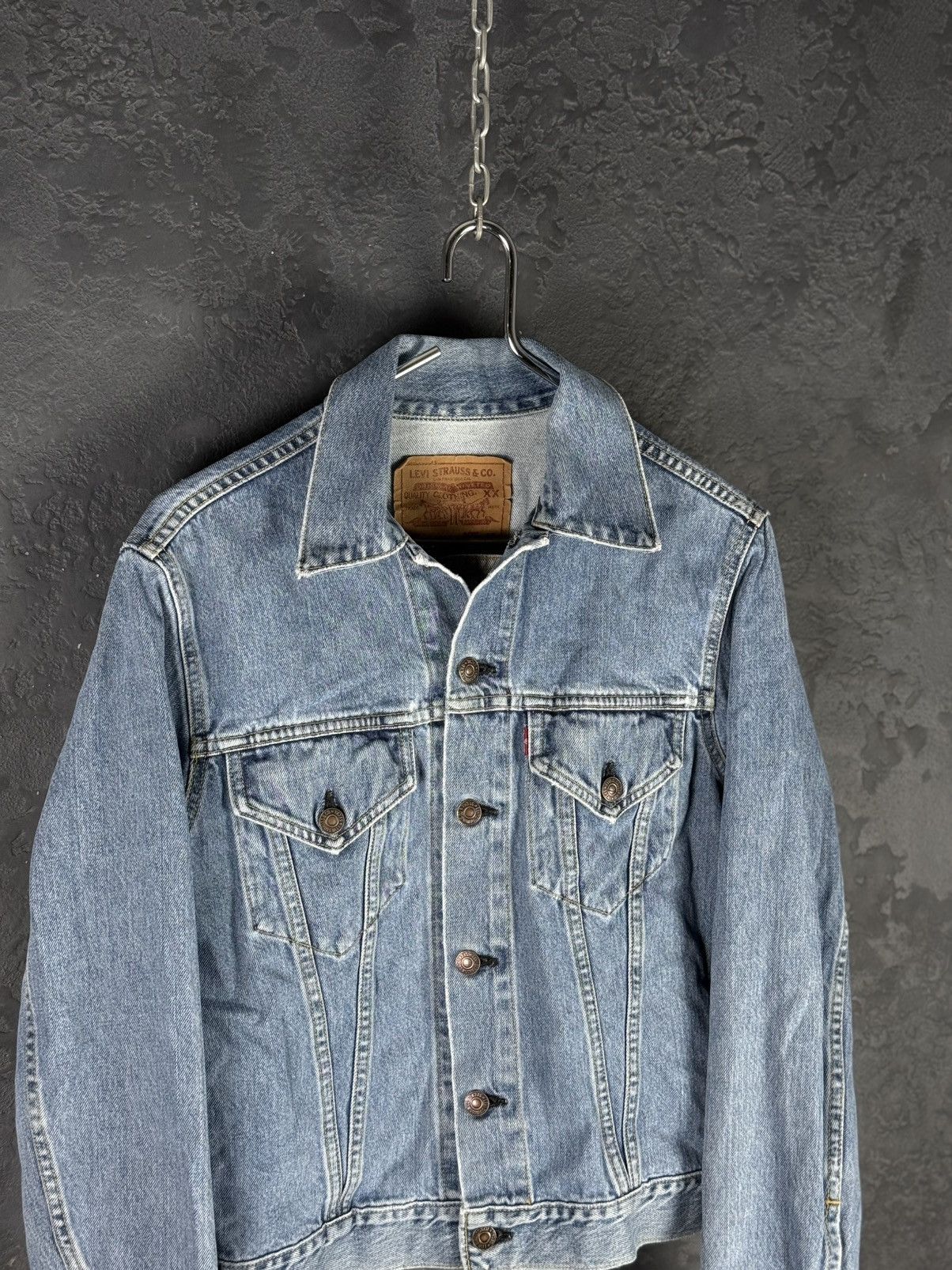 Levi's Vintage Clothing Rare Levi’s Japan 77557-0208 Big E Vintage Denim Jacket Size US XS / EU 42 / 0 - 2 Thumbnail