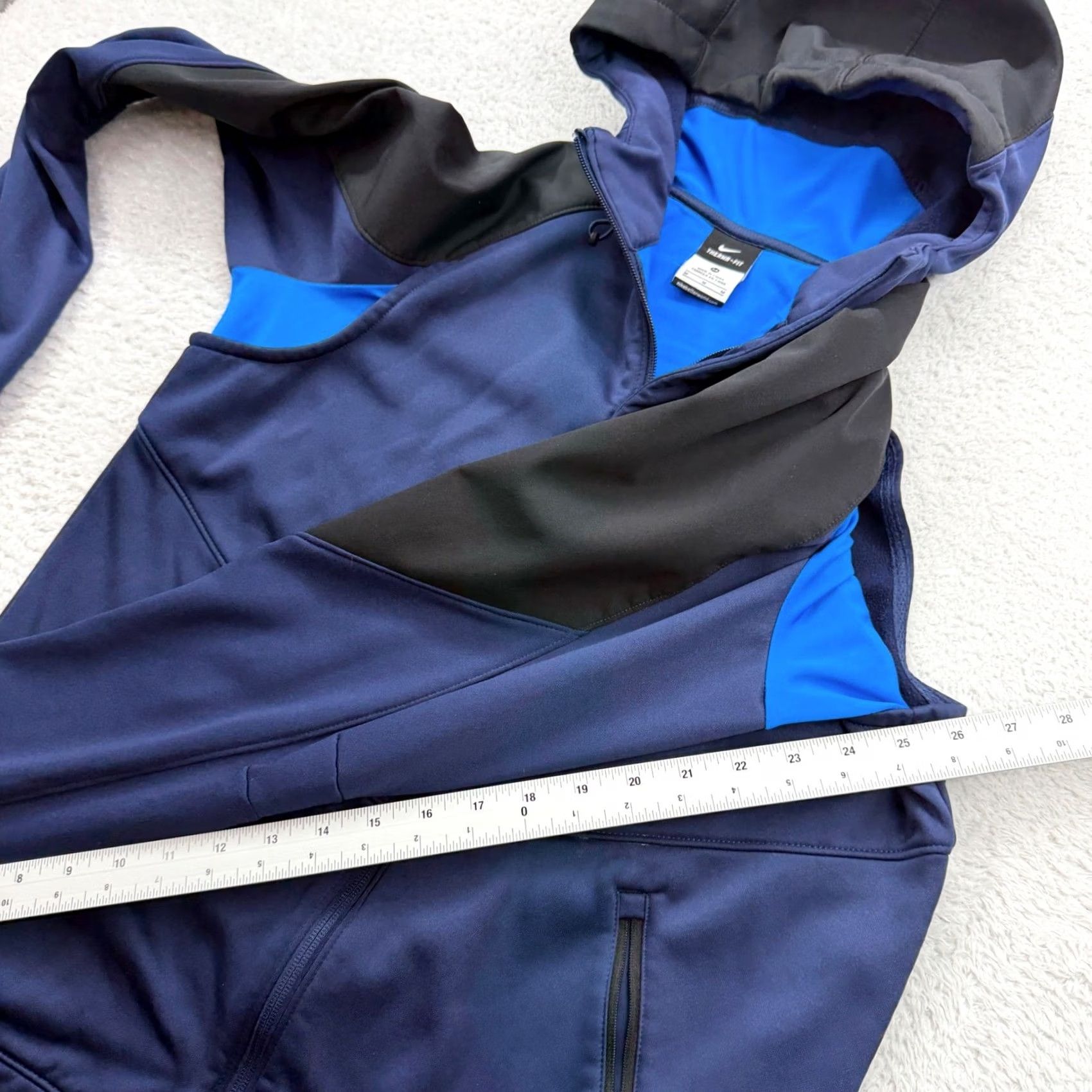 Nike Nike Therma-Fit Hyper Elite Hoodie Mens M Full Zip Navy Blue Size US M / EU 48-50 / 2 - 6 Thumbnail
