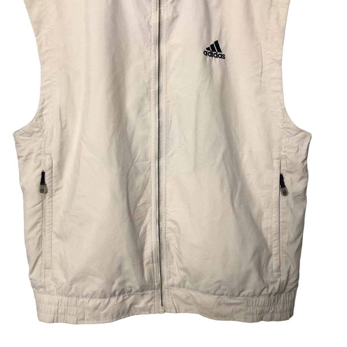 Adidas Vintage Adidas Embroidered Logo Zipper Ups Sleeveless Vest Size US L / EU 52-54 / 3 - 3 Thumbnail