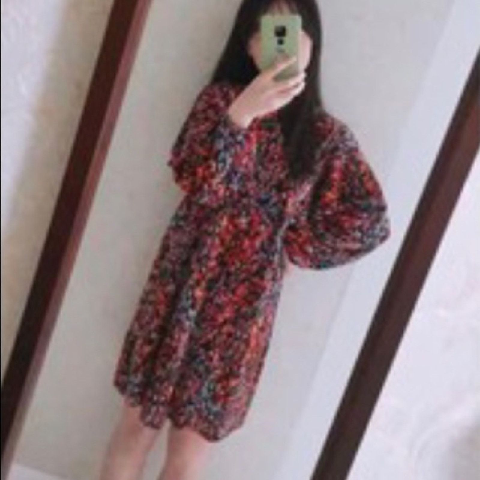 Zara Zara Micro Pleated Floral Detail Puff Sleeve Ruffled Dress Size M / US 6-8 / IT 42-44 - 3 Thumbnail