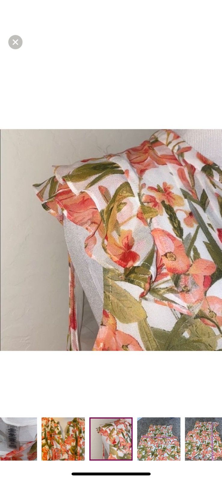 Karl Lagerfeld Karl lagerfeld small floral button down blouse Size S / US 4 / IT 40 - 5 Thumbnail