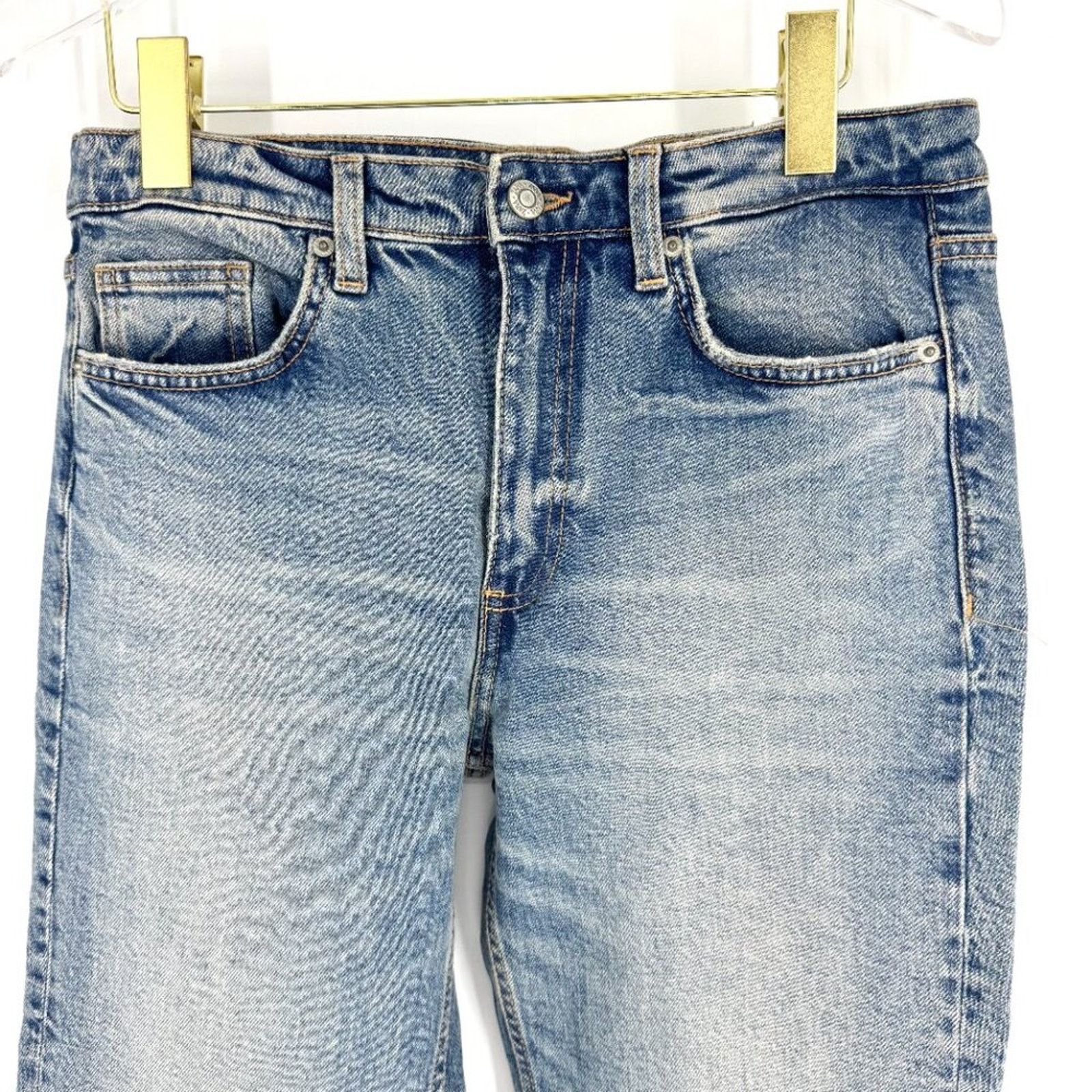 Zara Zara High Rise Cropped Flare Denim Jeans Size 6 NWT Size 28" / US 6 / IT 42 - 2 Thumbnail
