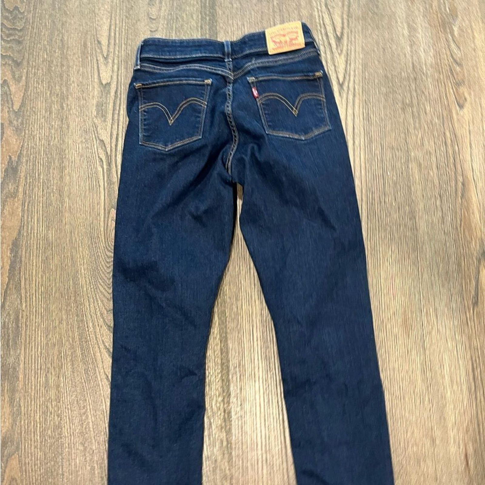Levi's Levi's Mid-Rise Skinny Jeans Dark Wash Size 4 Size 27" / US 4 / IT 40 - 8 Thumbnail