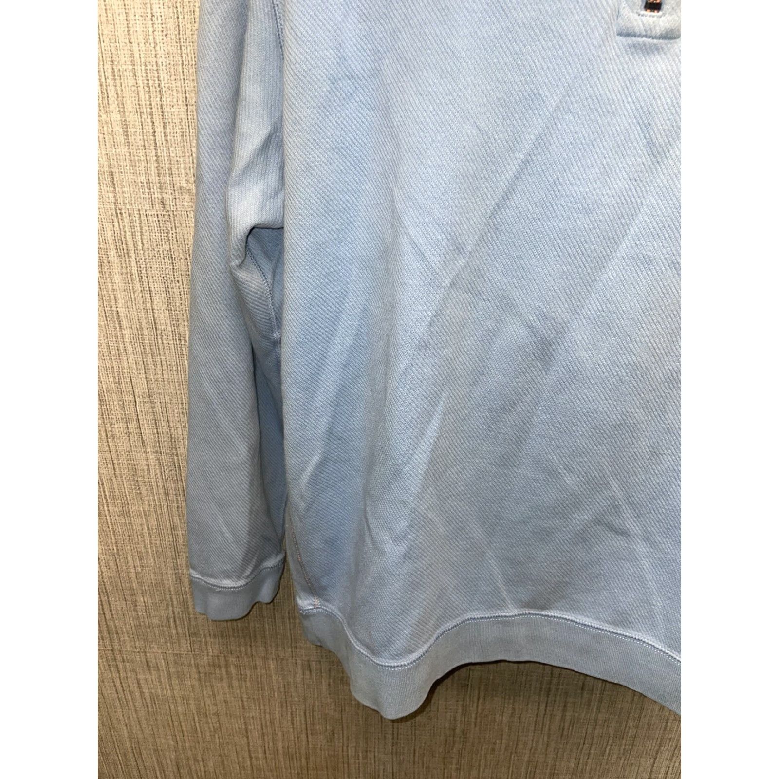 Tommy Bahama Tommy Bahama Reversible Light Blue Half Zip Pullover Mens XL Sweater Size US XL / EU 56 / 4 - 3 Thumbnail