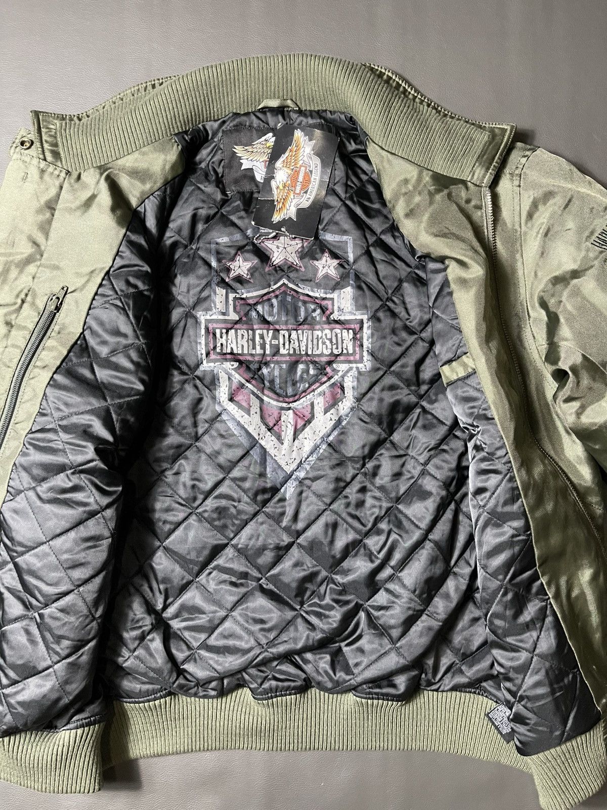 Harley Davidson Harley Davidson Bomber Jacket Size US XXL / EU 58 / 5 - 10 Thumbnail