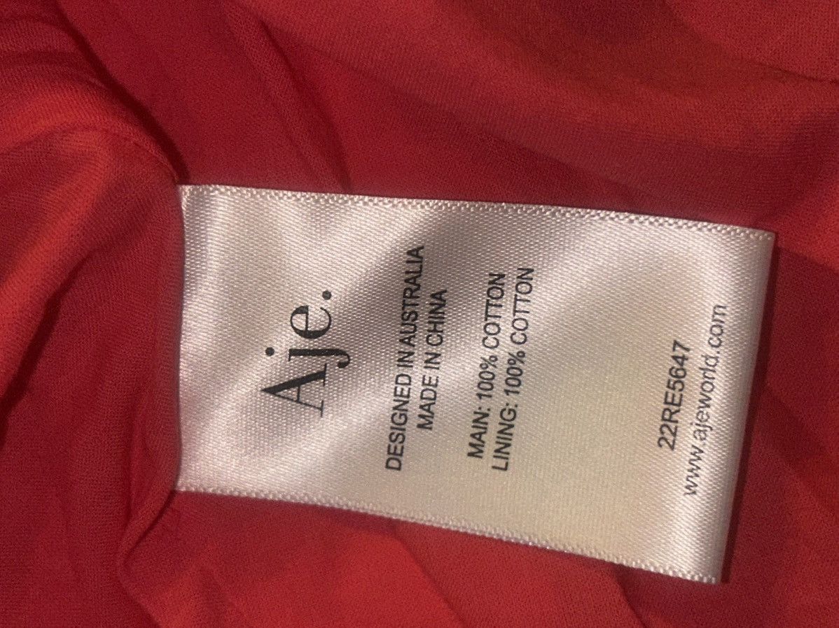 Aje AJE Nya pleated cotton-taffeta midi dress Bubblegum UK 4 Size XS / US 0-2 / IT 36-38 - 9 Thumbnail