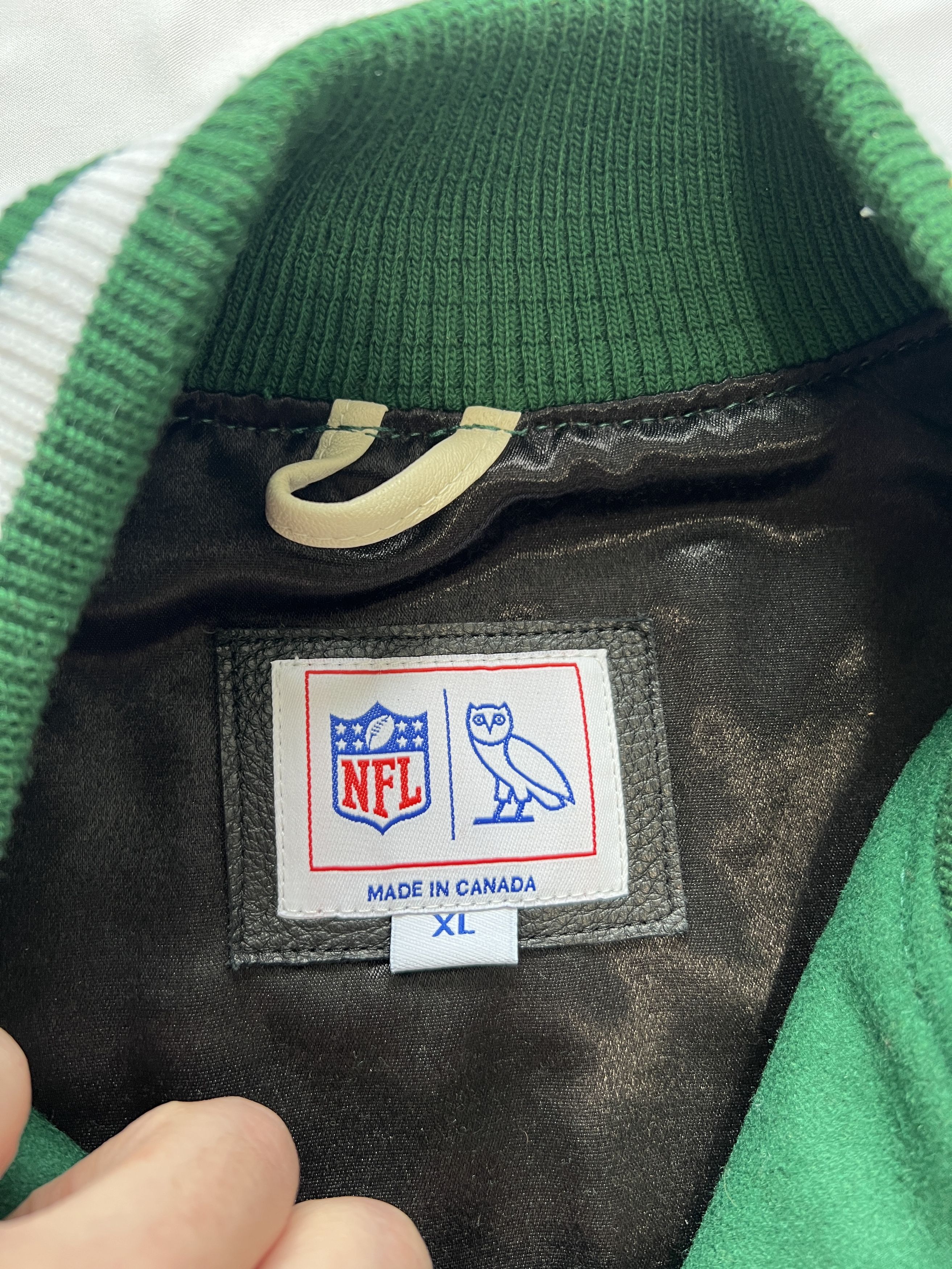 Drake OVO x NFL NEW YORK JETS OG VARSITY JACKET Size US XL / EU 56 / 4 - 6 Thumbnail