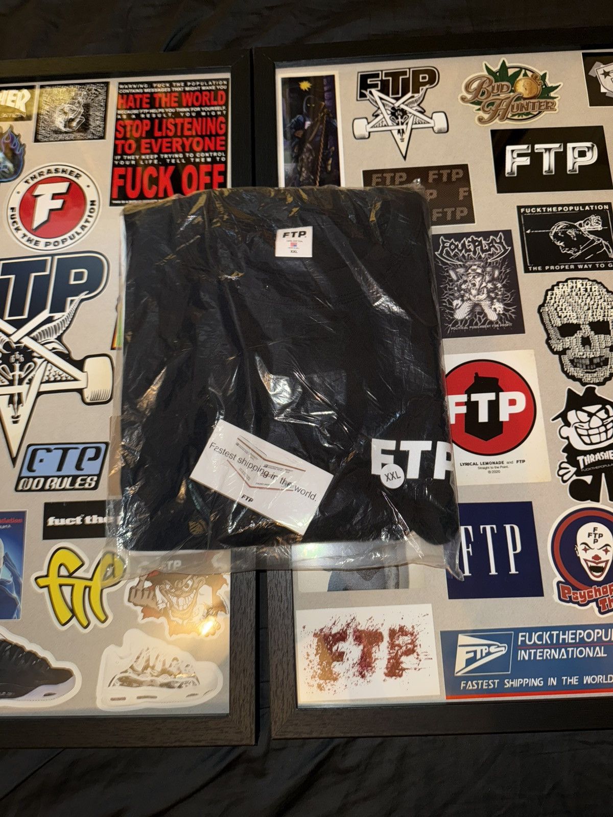 Fuck The Population × G59 Records LOGO TEE (BLACK) Size US XXL / EU 58 / 5 - 1 Thumbnail