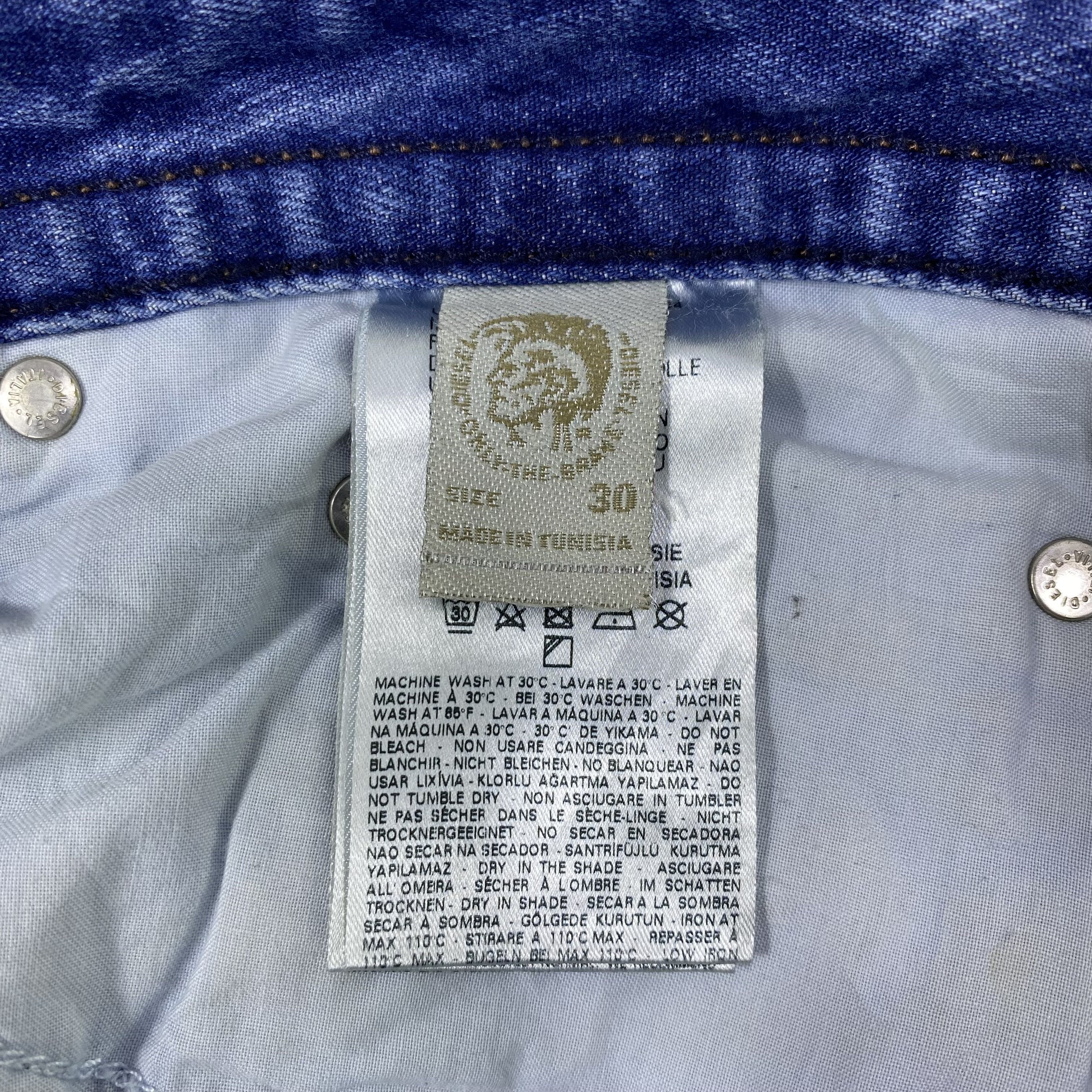 Diesel Diesel Distressed Blue Wash Jeans-J1173 Size US 35 - 11 Thumbnail