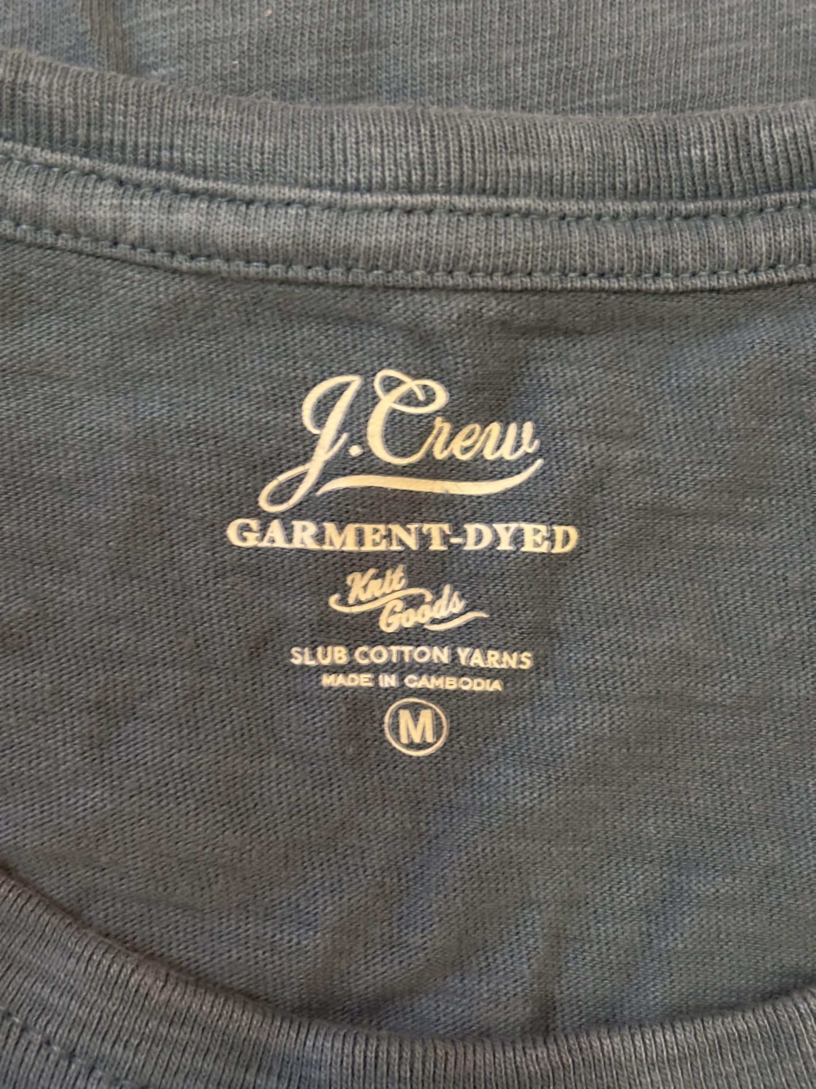 J.Crew J Crew Garment Dyed Slub Cotton T Shirt M Size US M / EU 48-50 / 2 - 3 Thumbnail