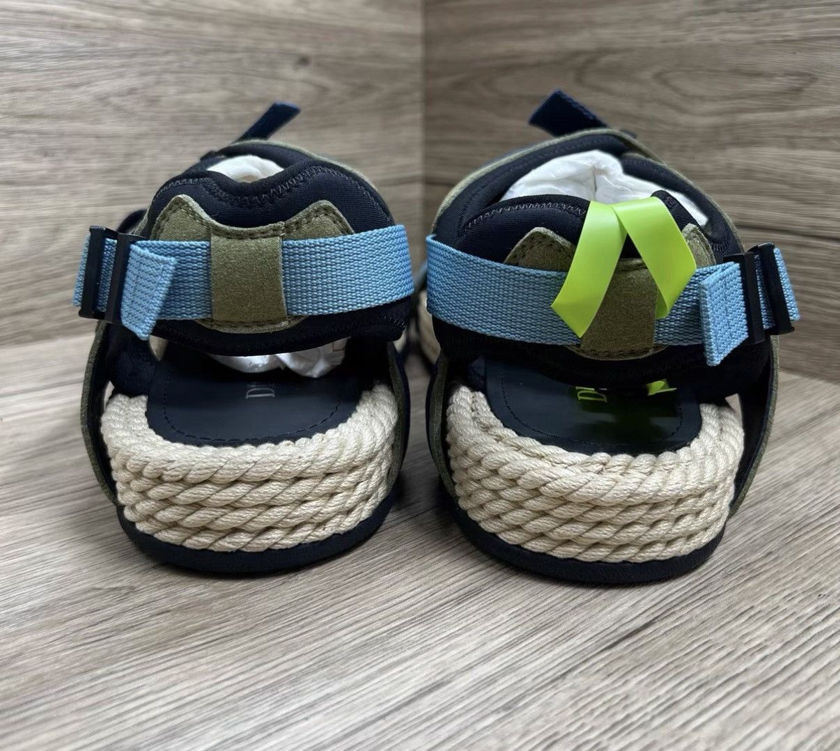 Dior Dior Atlas Black & Green Buckle Sandals J41 Size US 10 / EU 43 - 5 Thumbnail