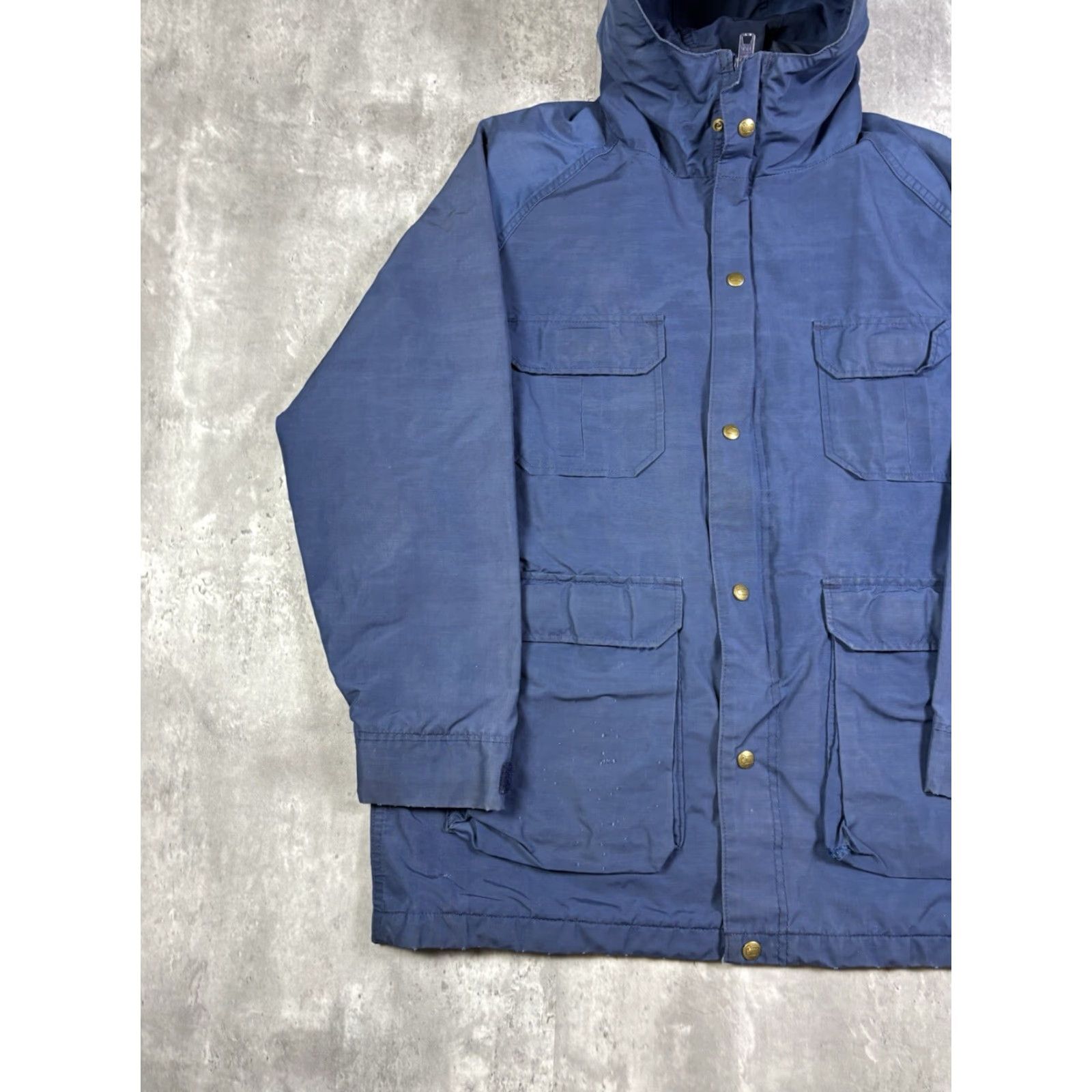 Vintage VINTAGE Woolrich Parka Jacket Full Zip Hooded Lined Pockets Blue Mens Large Size US L / EU 52-54 / 3 - 2 Thumbnail