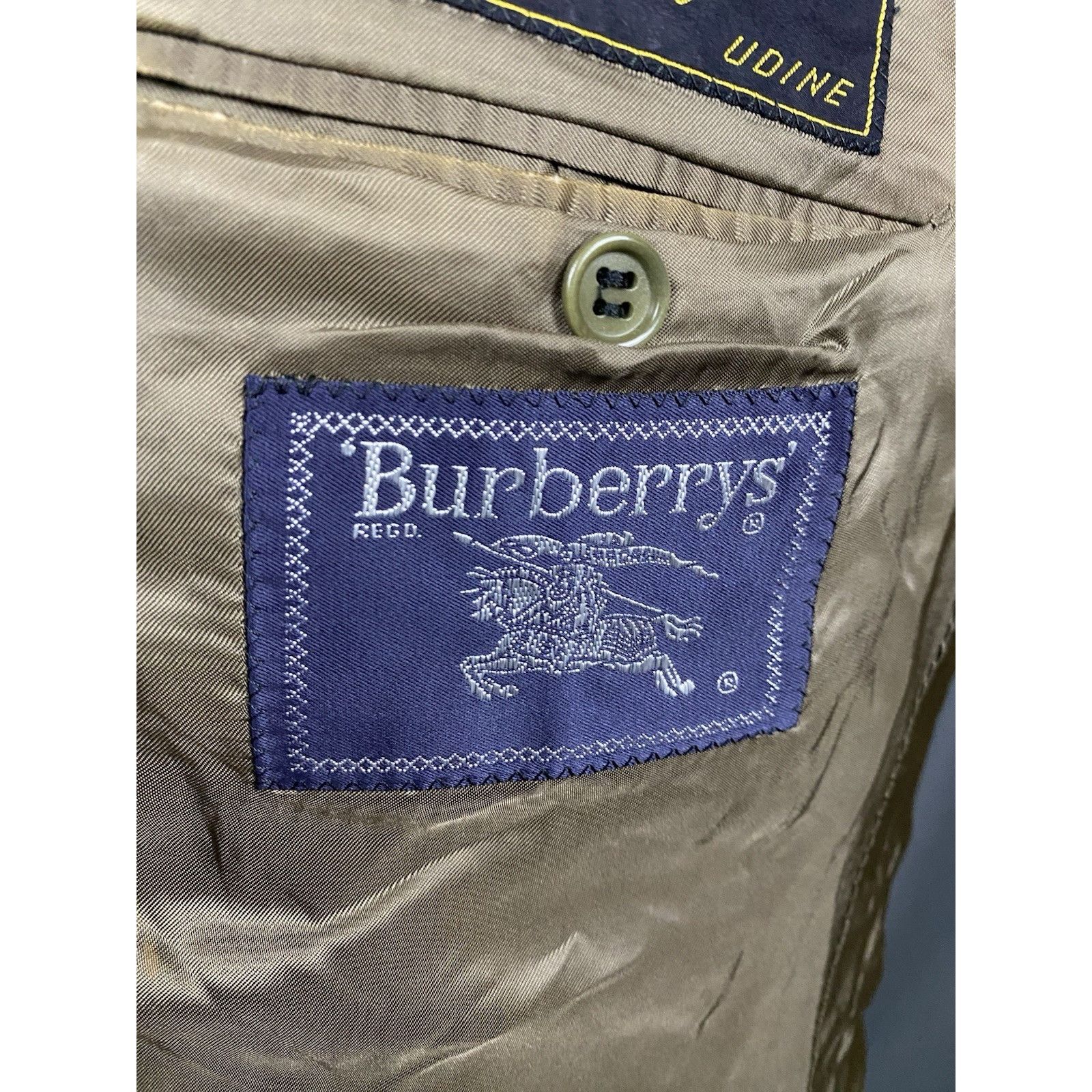 Burberry Burberry Vintage Men's Beige Wool Cashmere Blazer Jacket Siz Size 40R - 13 Thumbnail