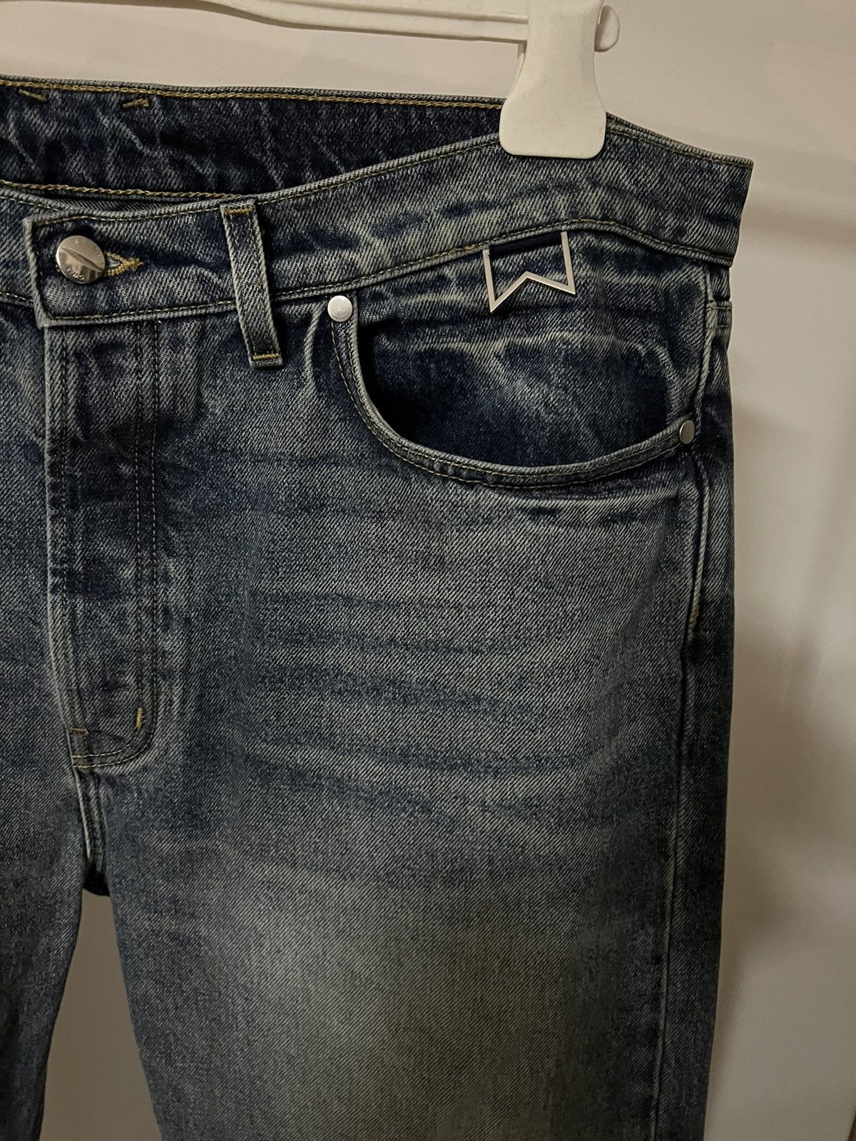 Rhude Rhude distressed straight leg jeans Size US 38 / EU 54 - 6 Thumbnail