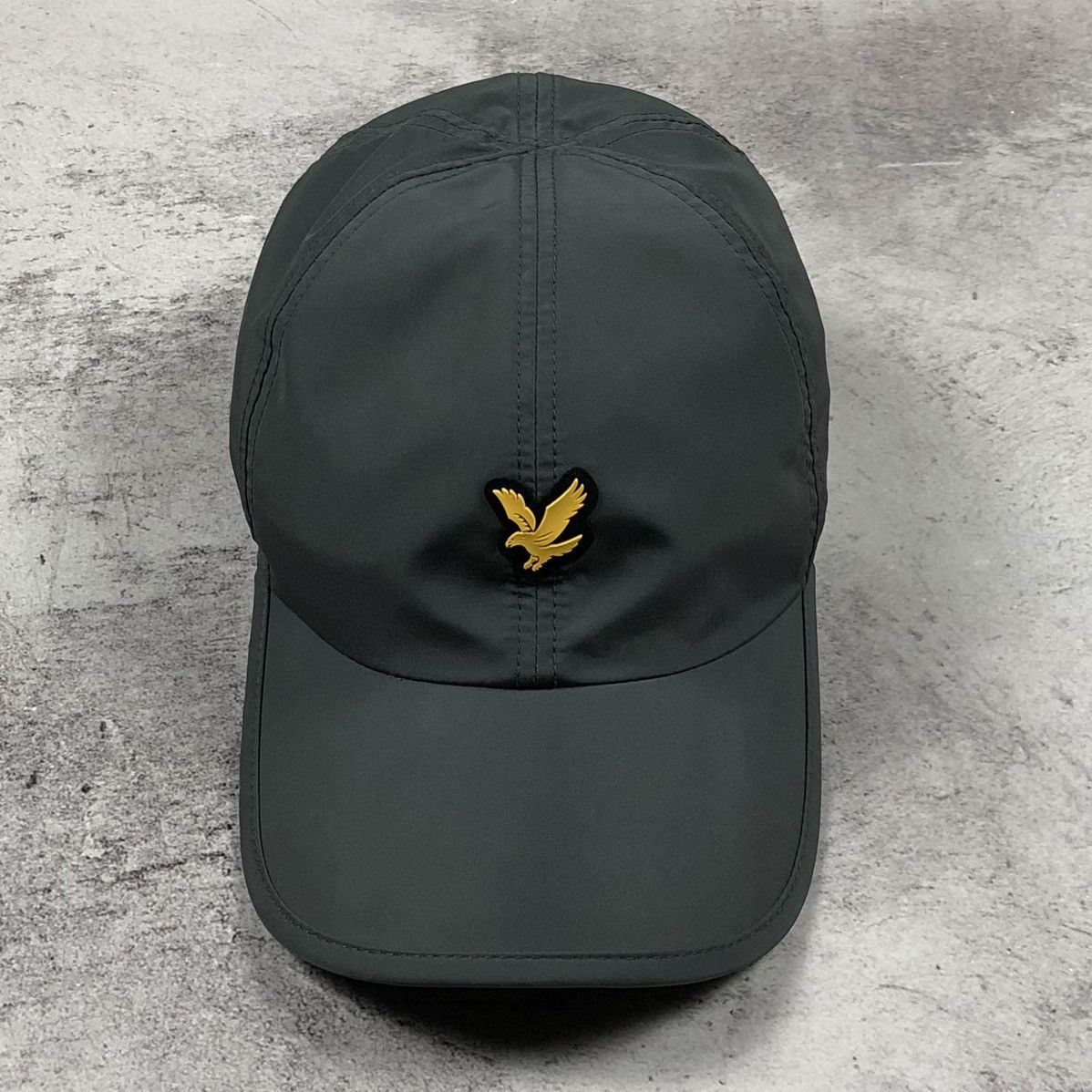 Lyle & Scott Lyle & Scott Tech Golden Eagle Logo Nylon Polyester Grey Cap Size ONE SIZE - 2 Thumbnail