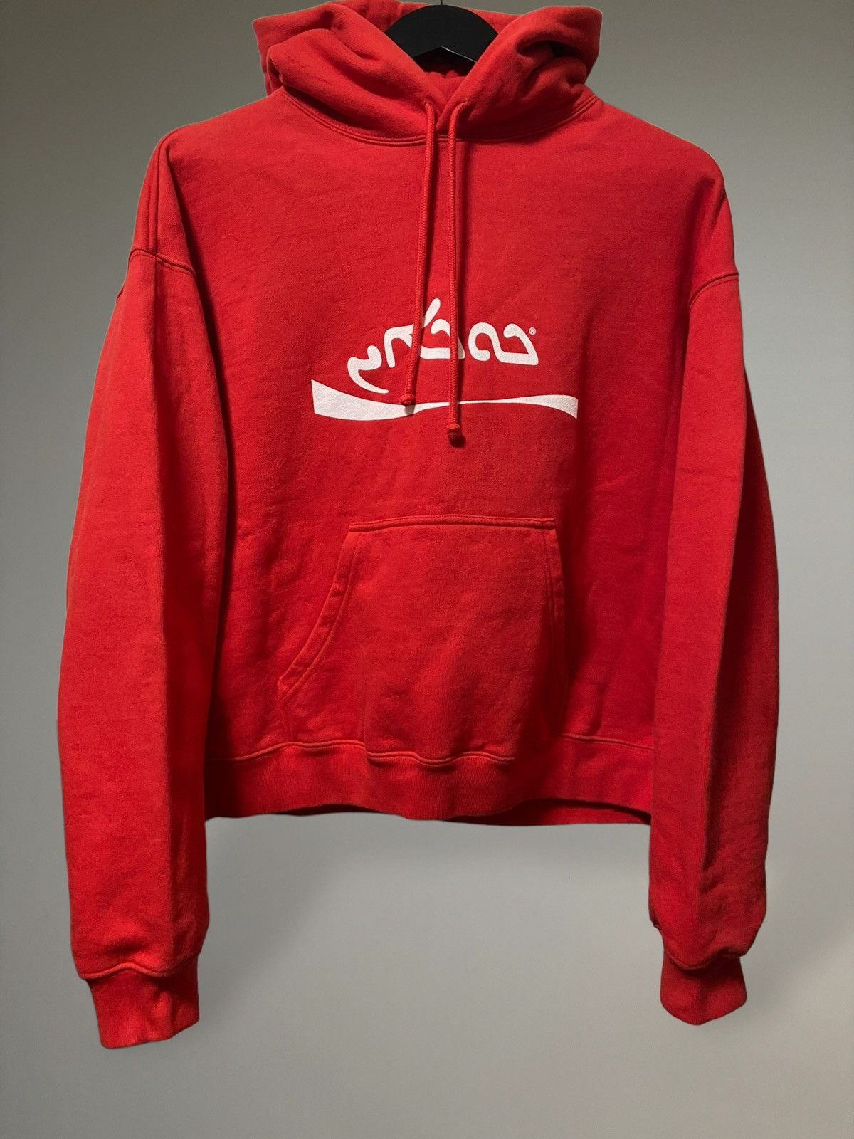 image of Vetements Coke Cokaine Hoodie in Red, Men's (Size Large)