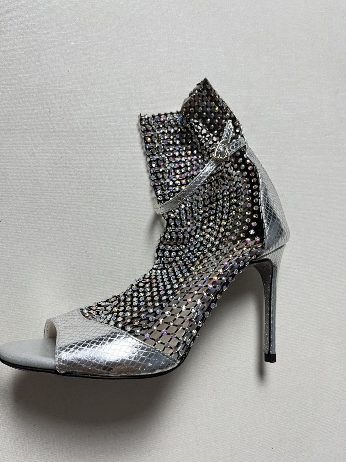 Rene Caovilla Rene caovilla galaxia silver/crystall hells in size 38 Size US 8 / IT 38 - 5 Thumbnail
