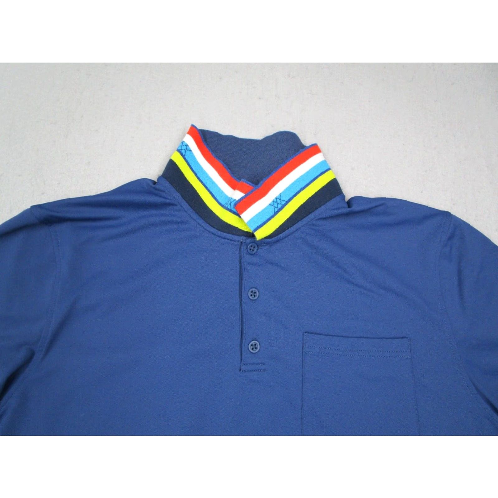 Rhone Rhone Polo Mens Extra Large Blue Short Sleeve Performance Golf Shirt Size US XL / EU 56 / 4 - 2 Thumbnail